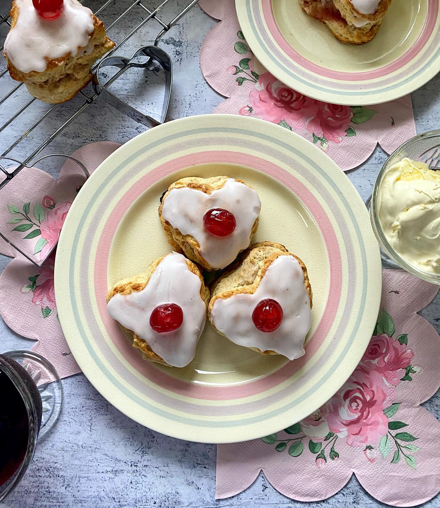 Cherry Ripple Scones for a Sweet Valentine's Day Treat