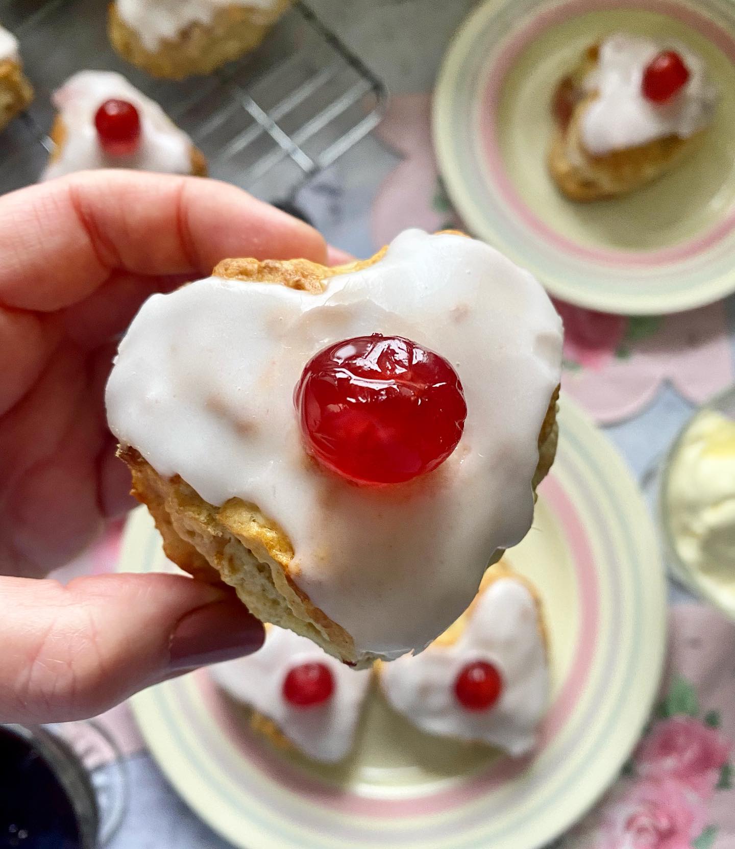 Cherry Ripple Scones for a Sweet Valentine's Day Treat