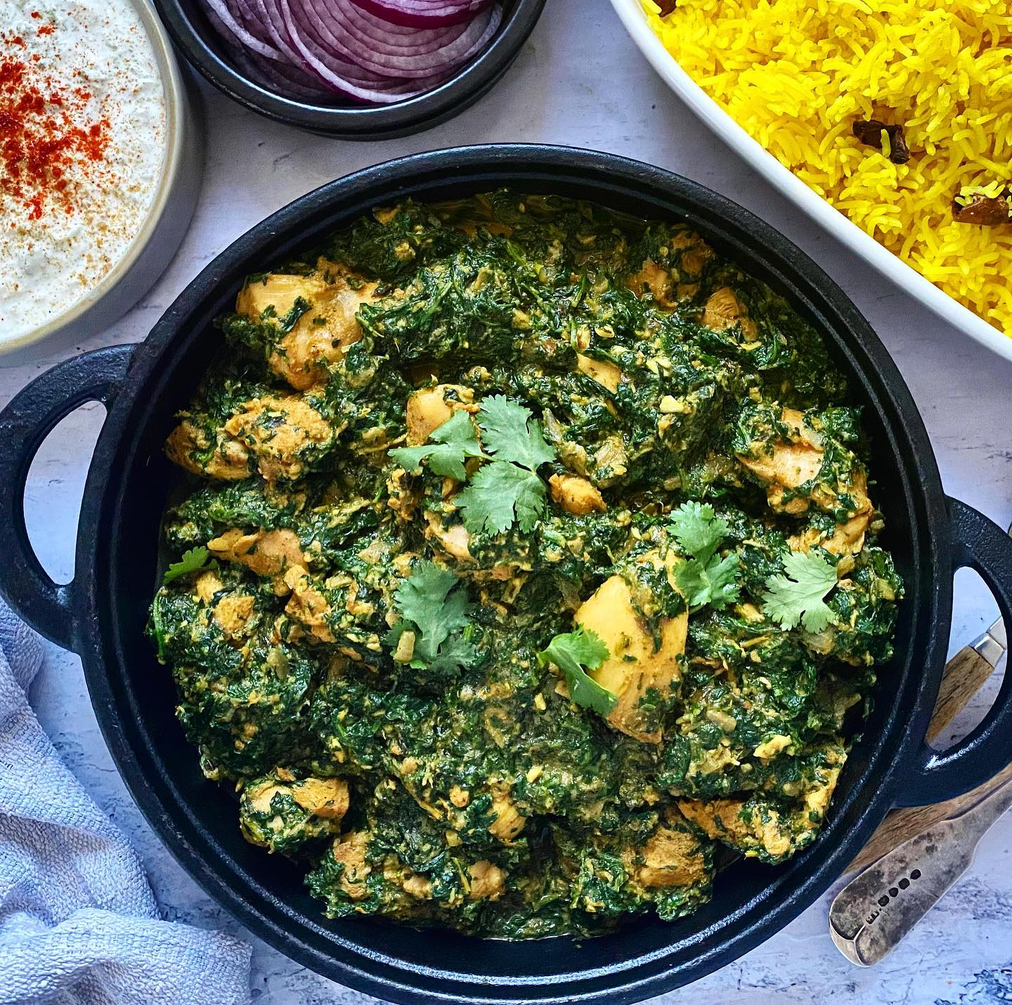 Chicken Saagwala Indian Spinach Curry