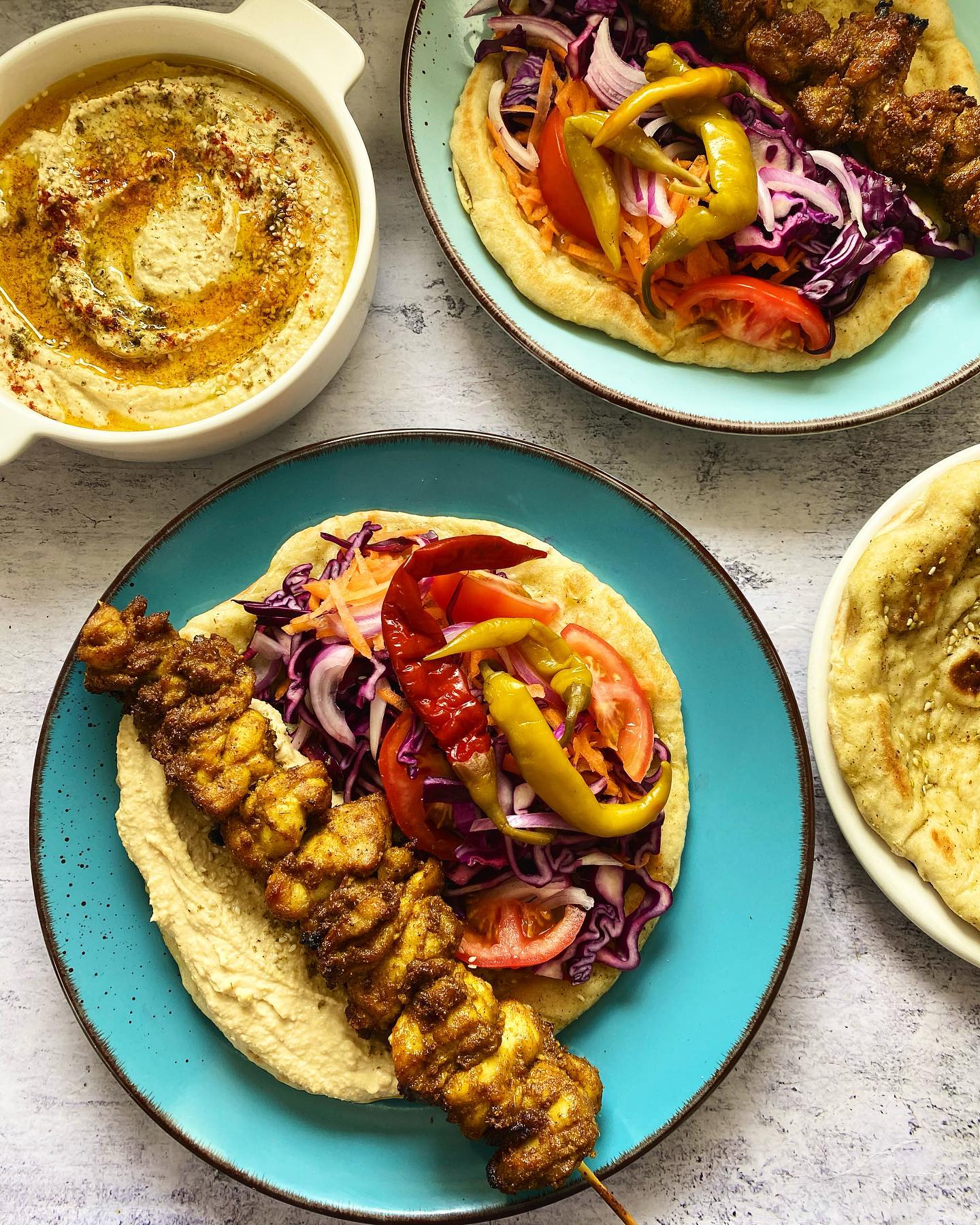 Grilled Chicken Shawarma Skewers