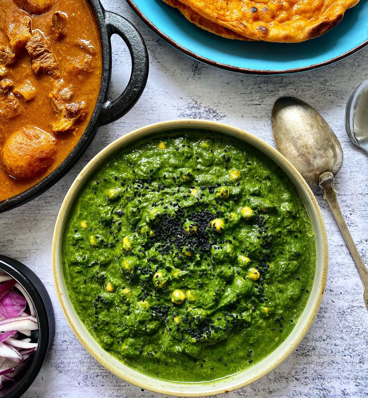 Indian Spinach and Chickpea Curry