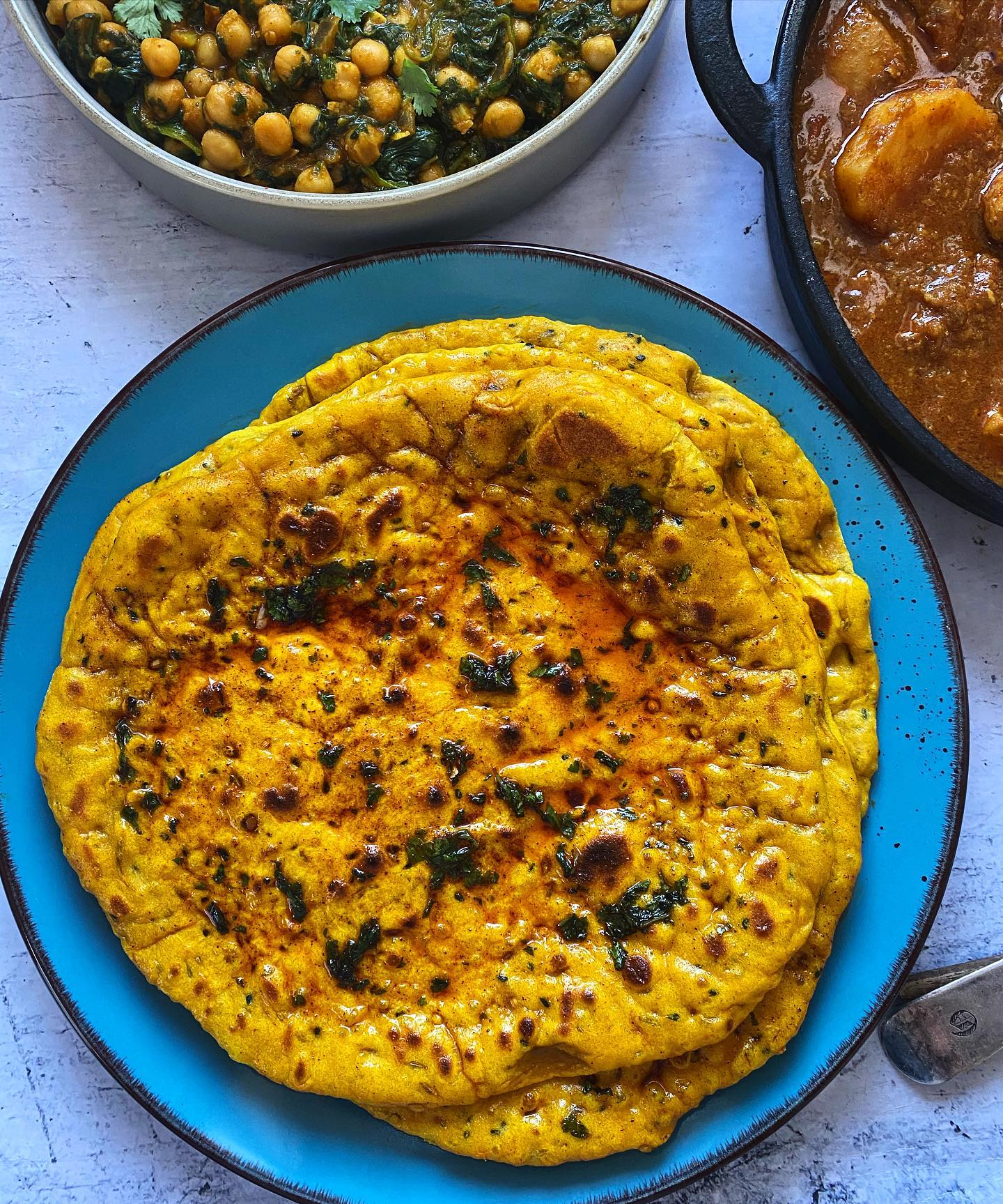 Easy Homemade Masala Naan Bread