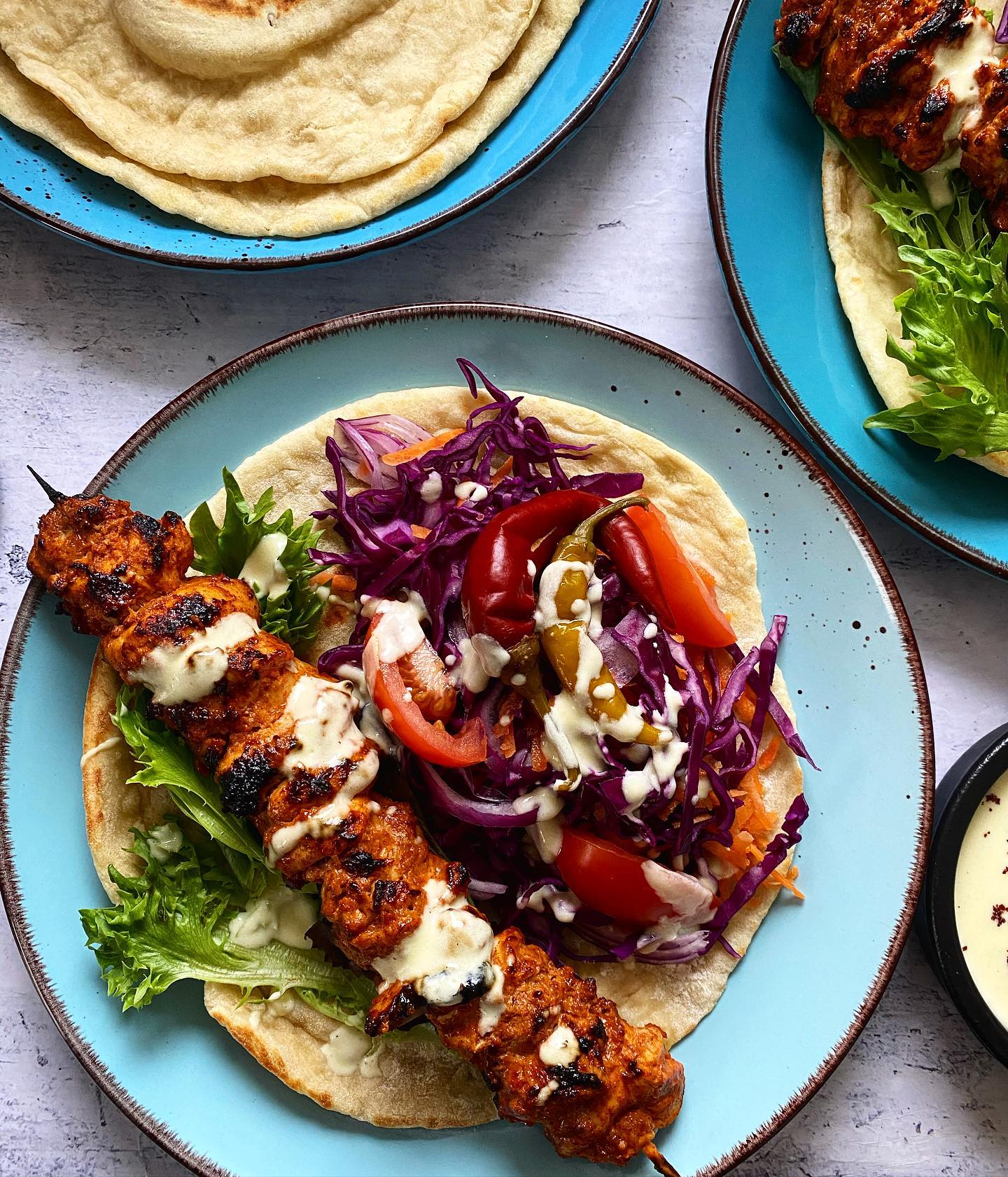 Grilled Marinated Chicken Shish Kebabs