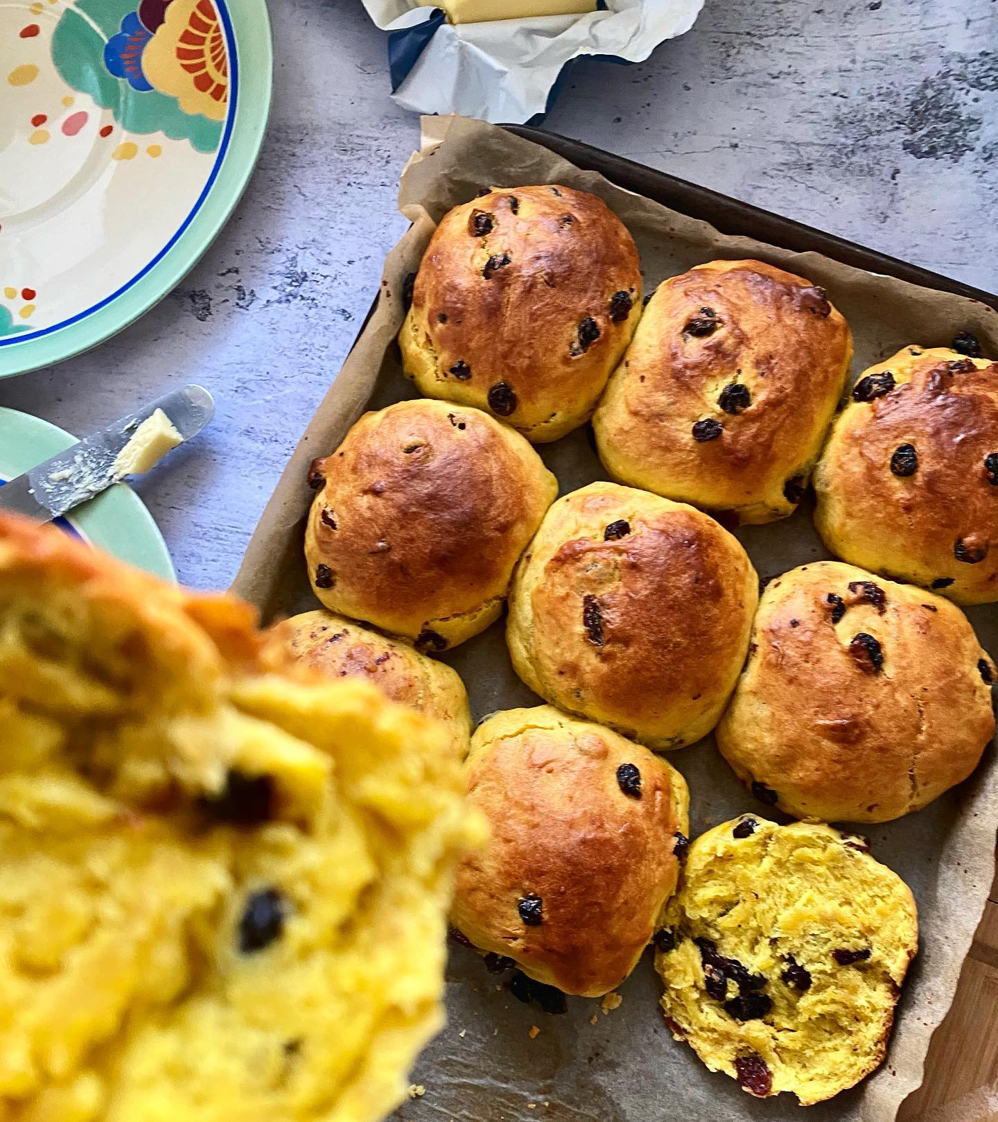 Golden Cornish Saffron Buns