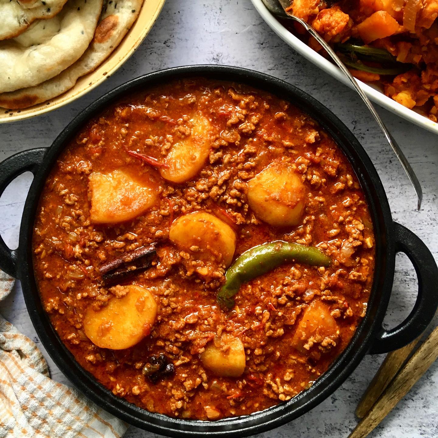 Pakistani Lamb Mince with Spiced Potatoes