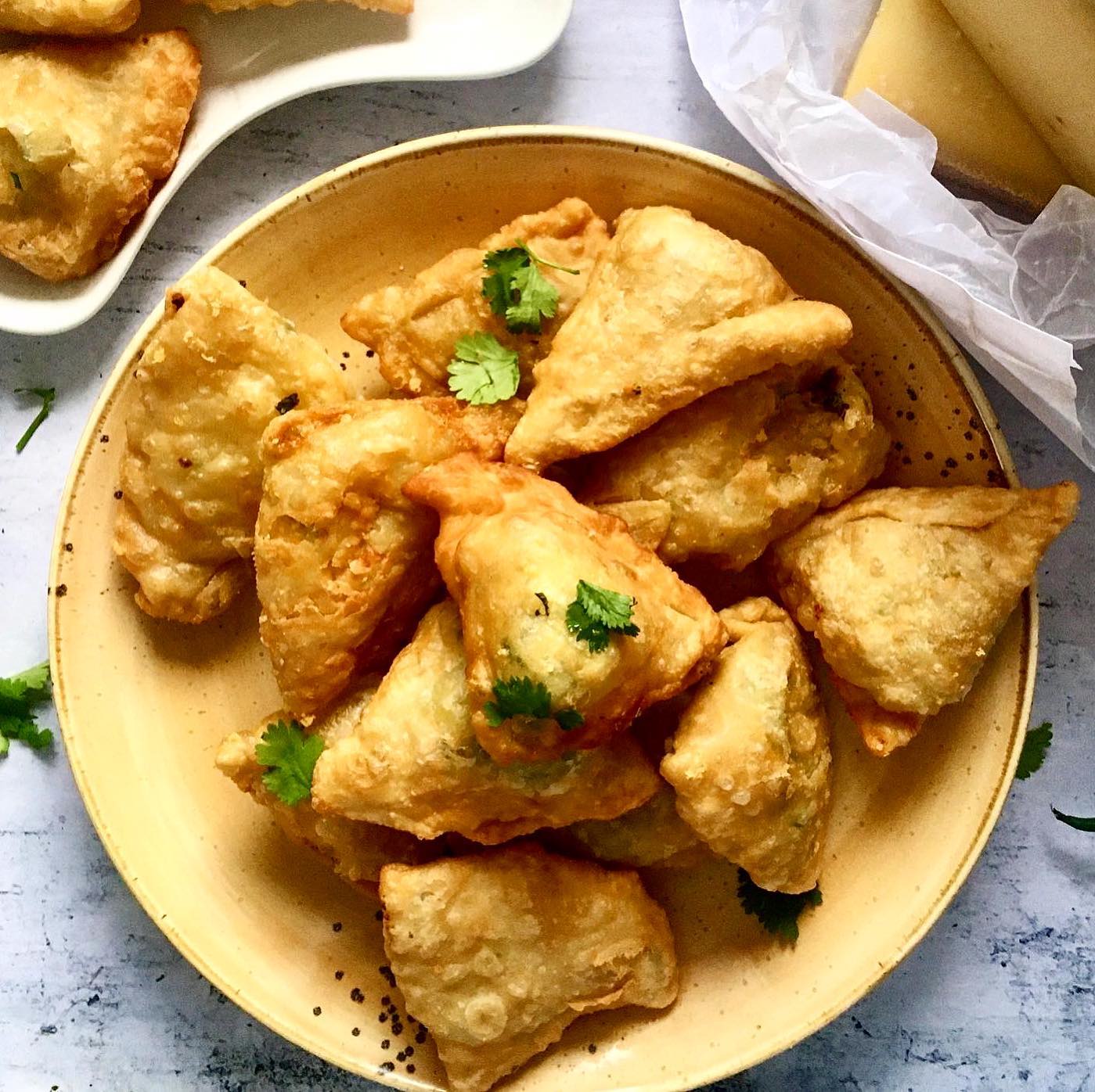 Homemade Chilli Cheese Samosas
