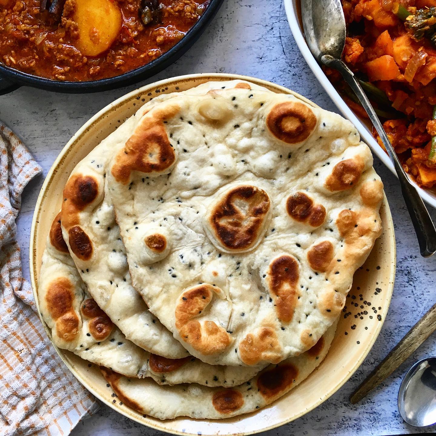 Nigella Seed Naan Bread