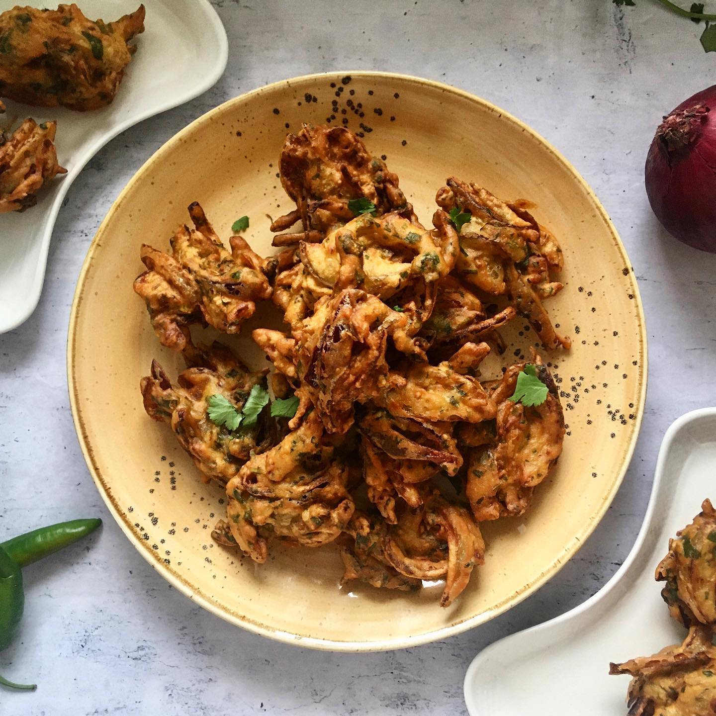 Indian Crispy Onion Pakoras