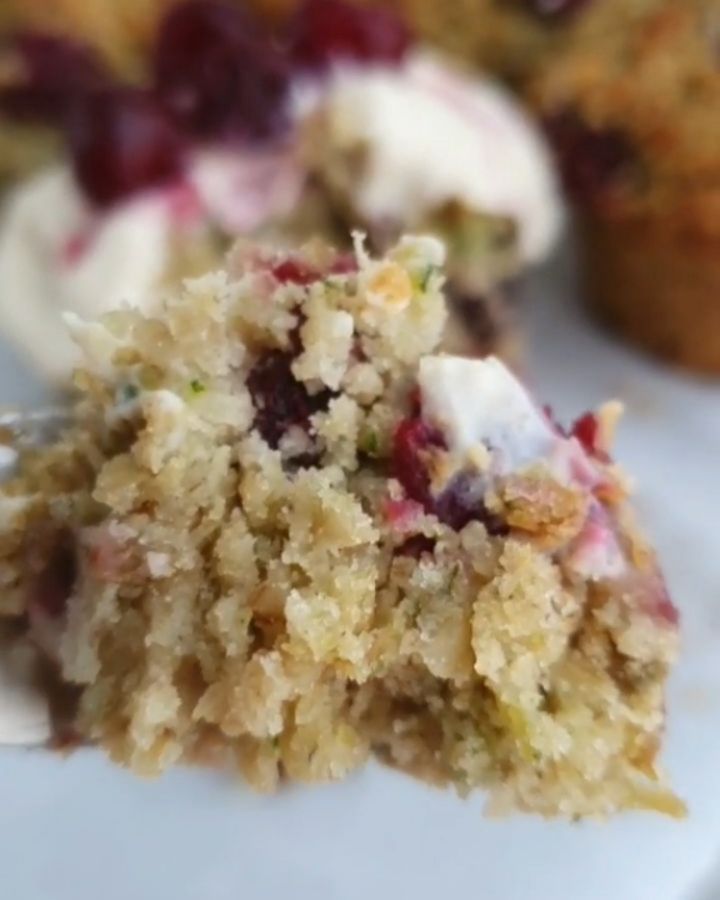 Gluten-Free Vegan Cherry Zucchini Muffins