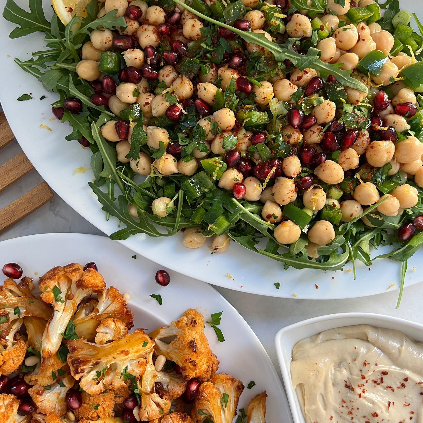 Roasted Honey and Harissa Cauliflower