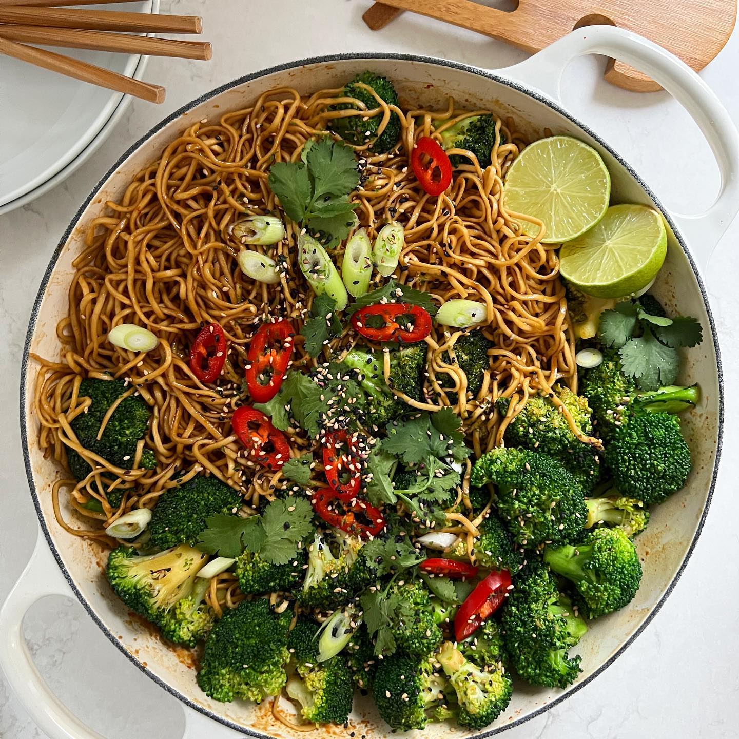 Sweet and Spicy Broccoli Noodles