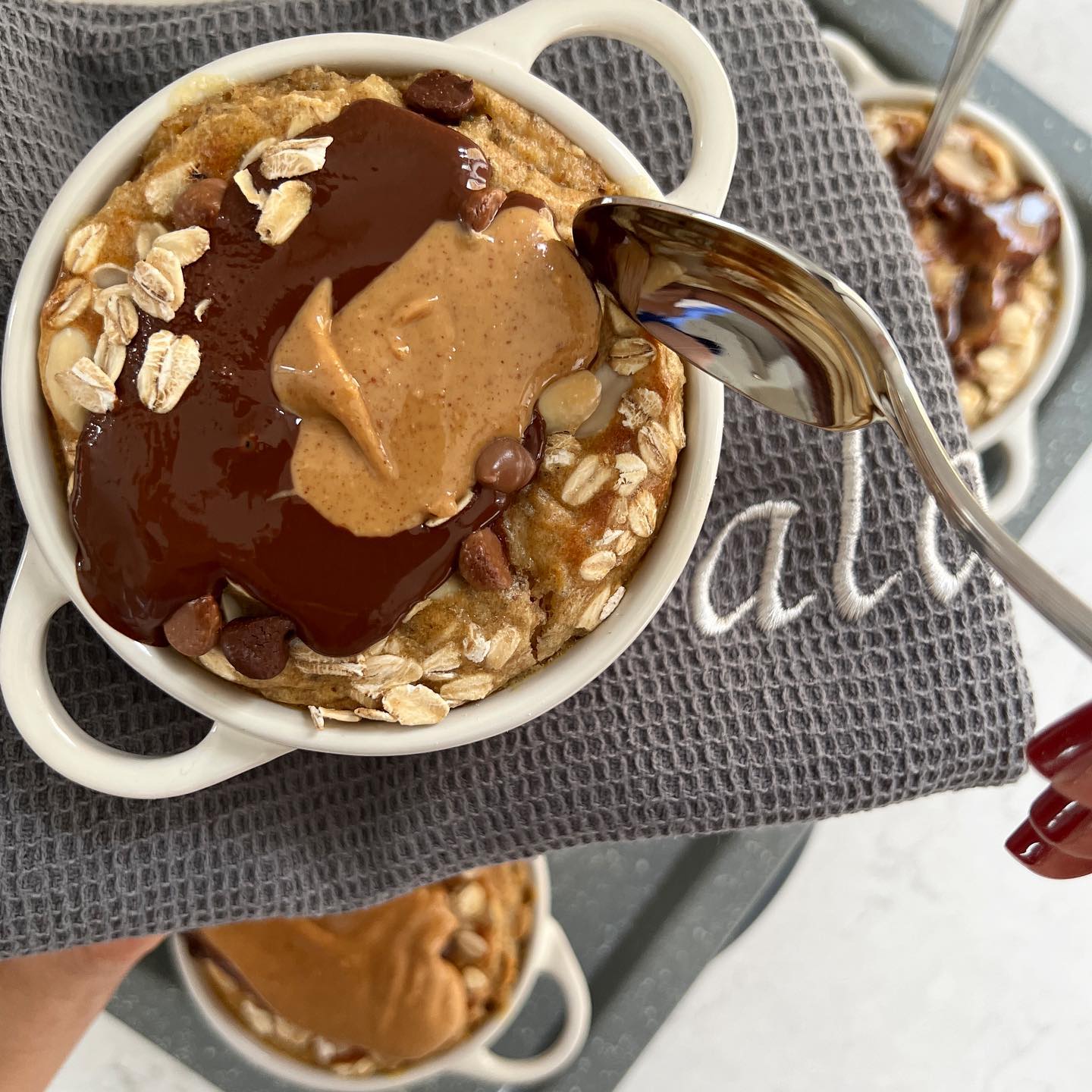 Peanut Butter Baked Oats