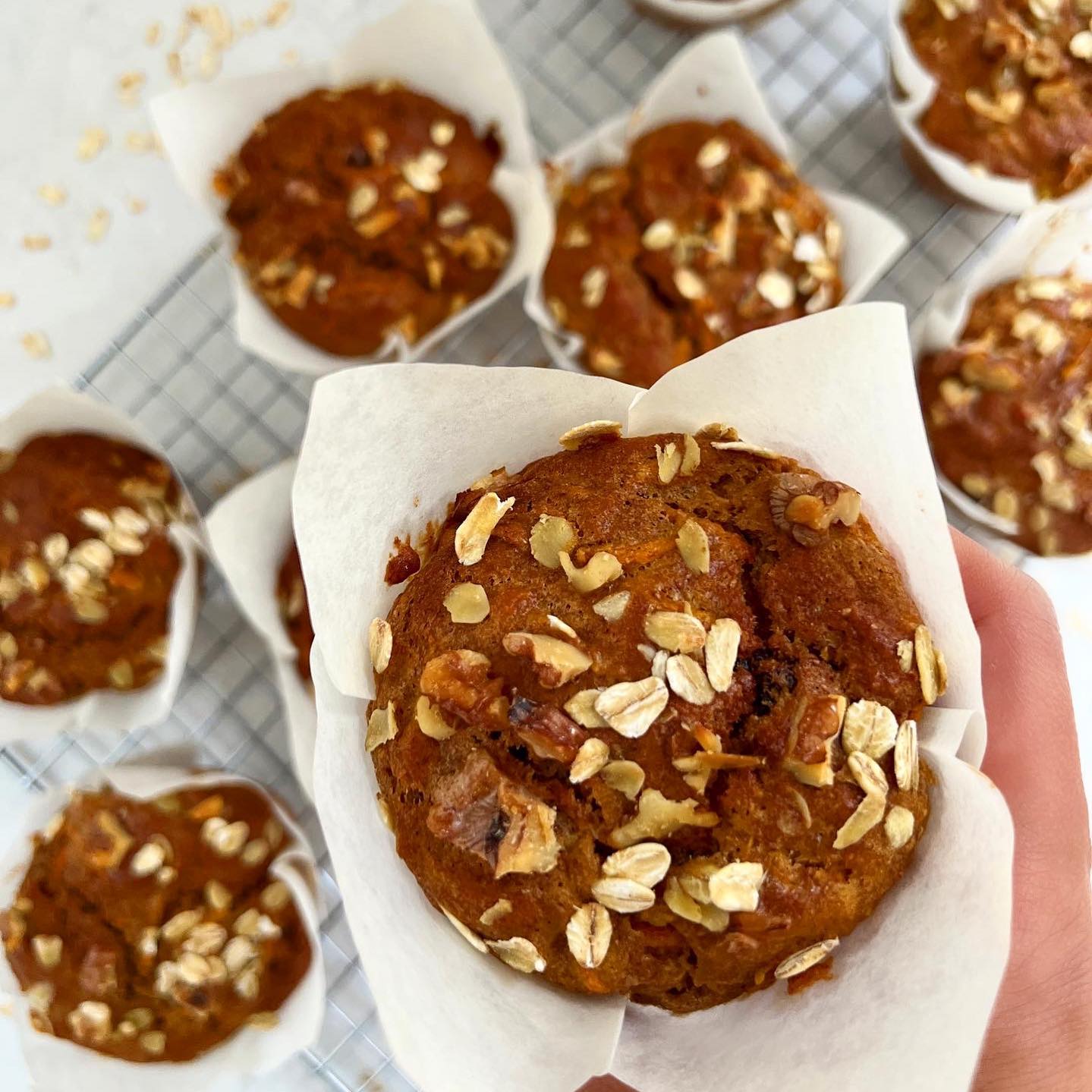 Spiced Carrot Cake Muffins