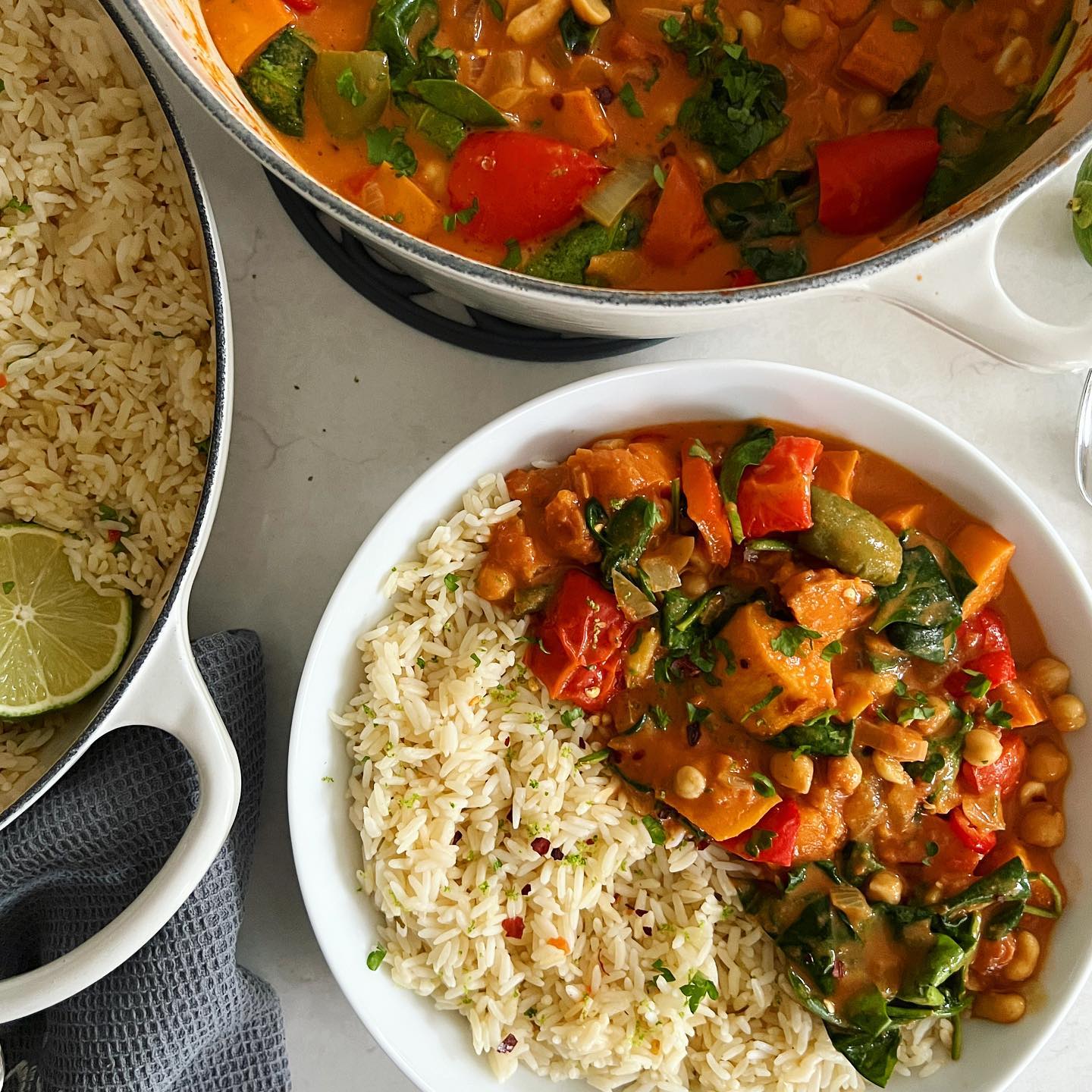 Sweet Potato and Peanut Curry