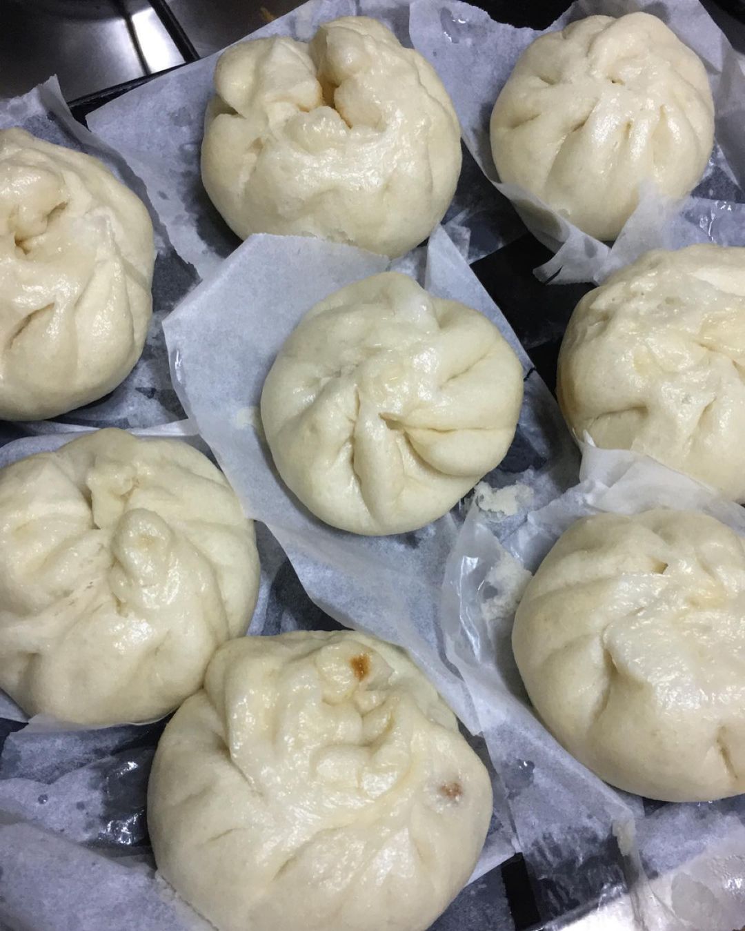 Homemade Steamed Bao Buns