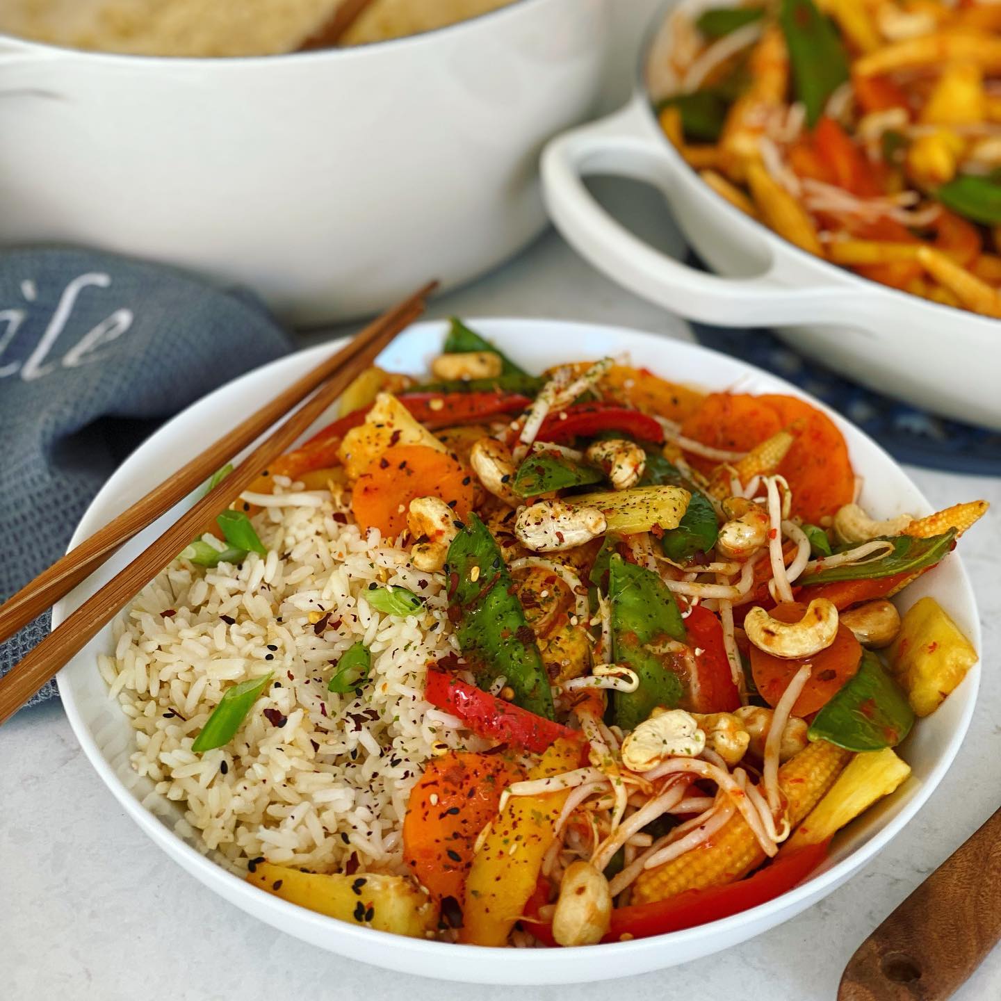 Sweet and Sour Vegetable Stir-Fry
