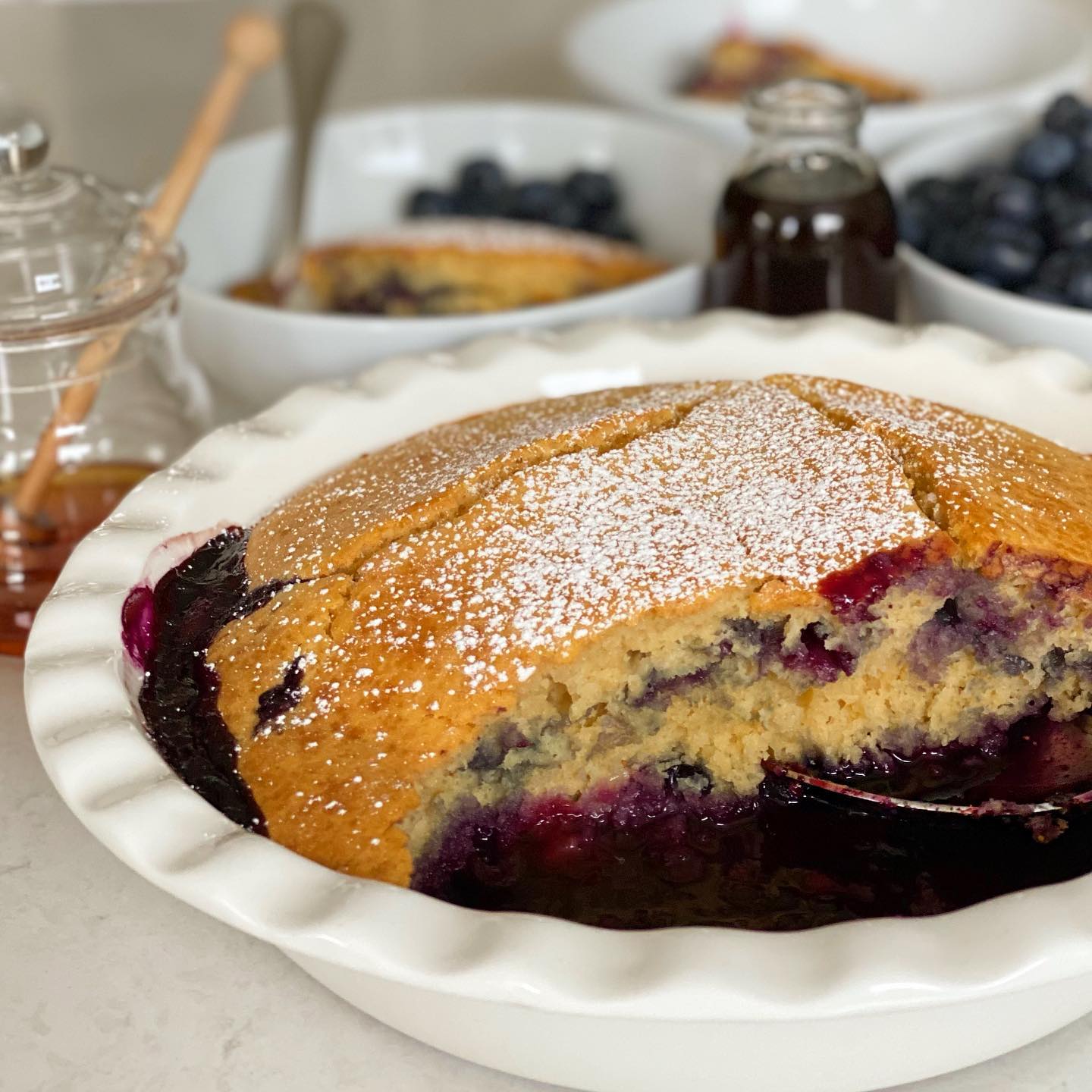 Jammy Blueberry Breakfast Cake
