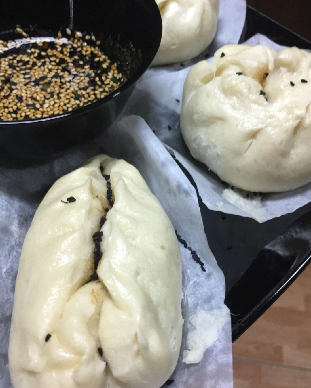 Homemade Steamed Bao Buns
