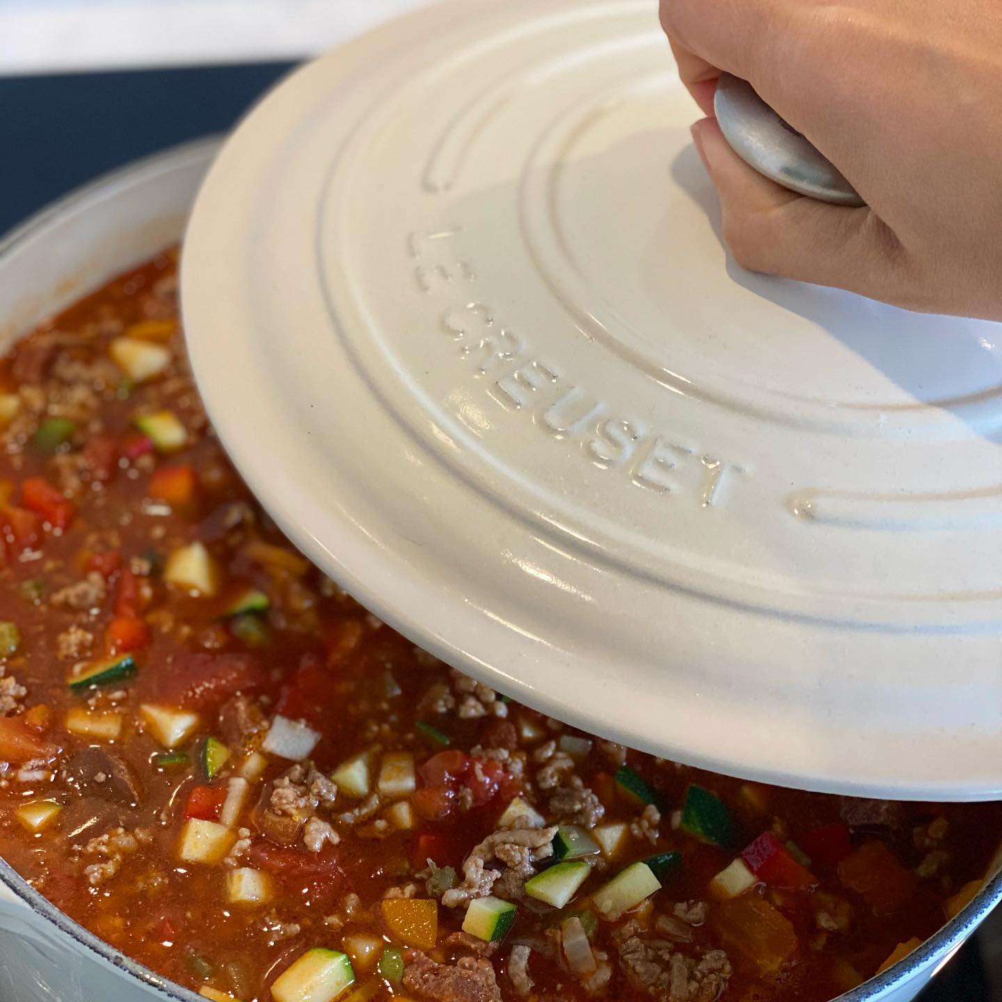 Hearty Chorizo Bolognese with Vegetables and Pasta
