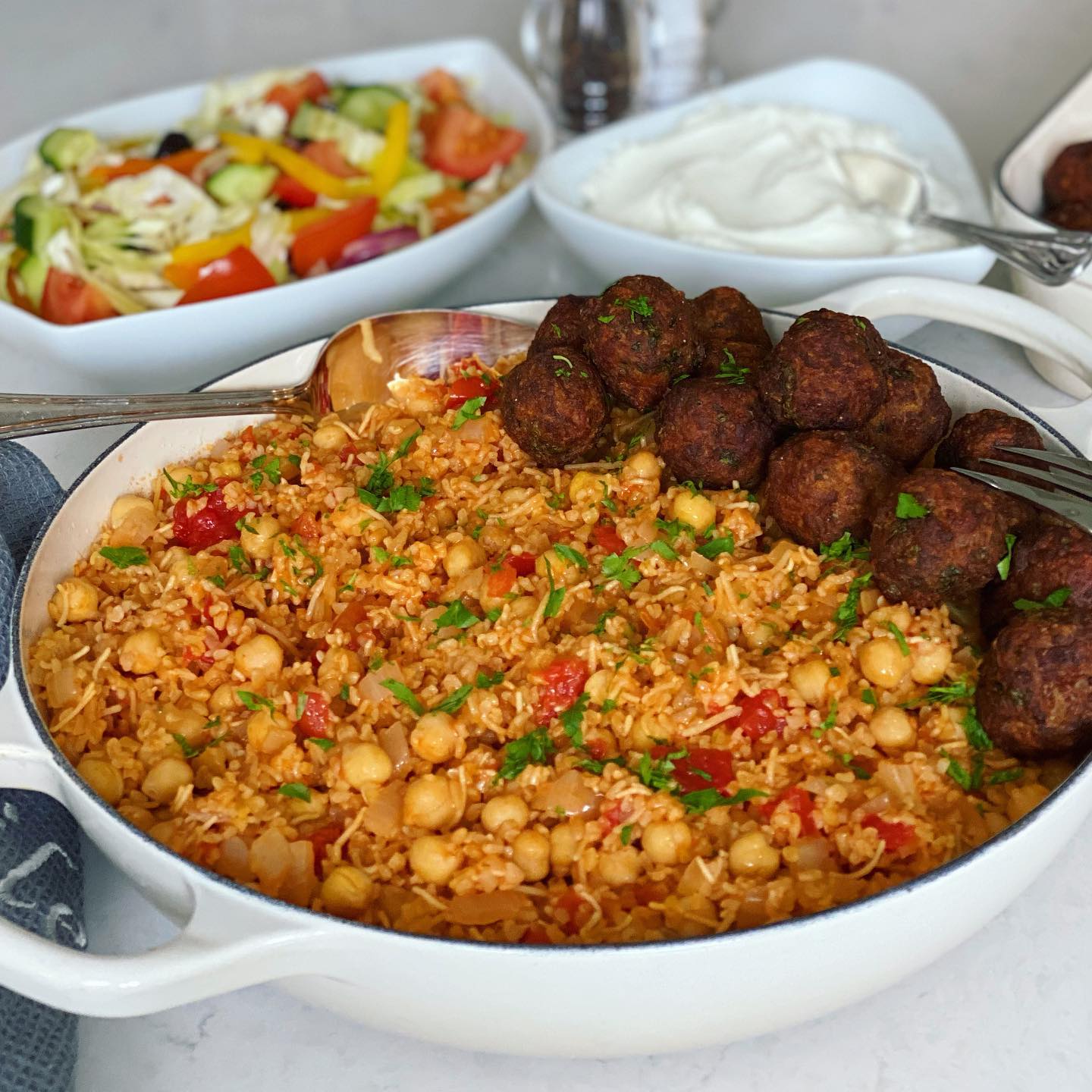 Chickpea Bourgouri Pilaf