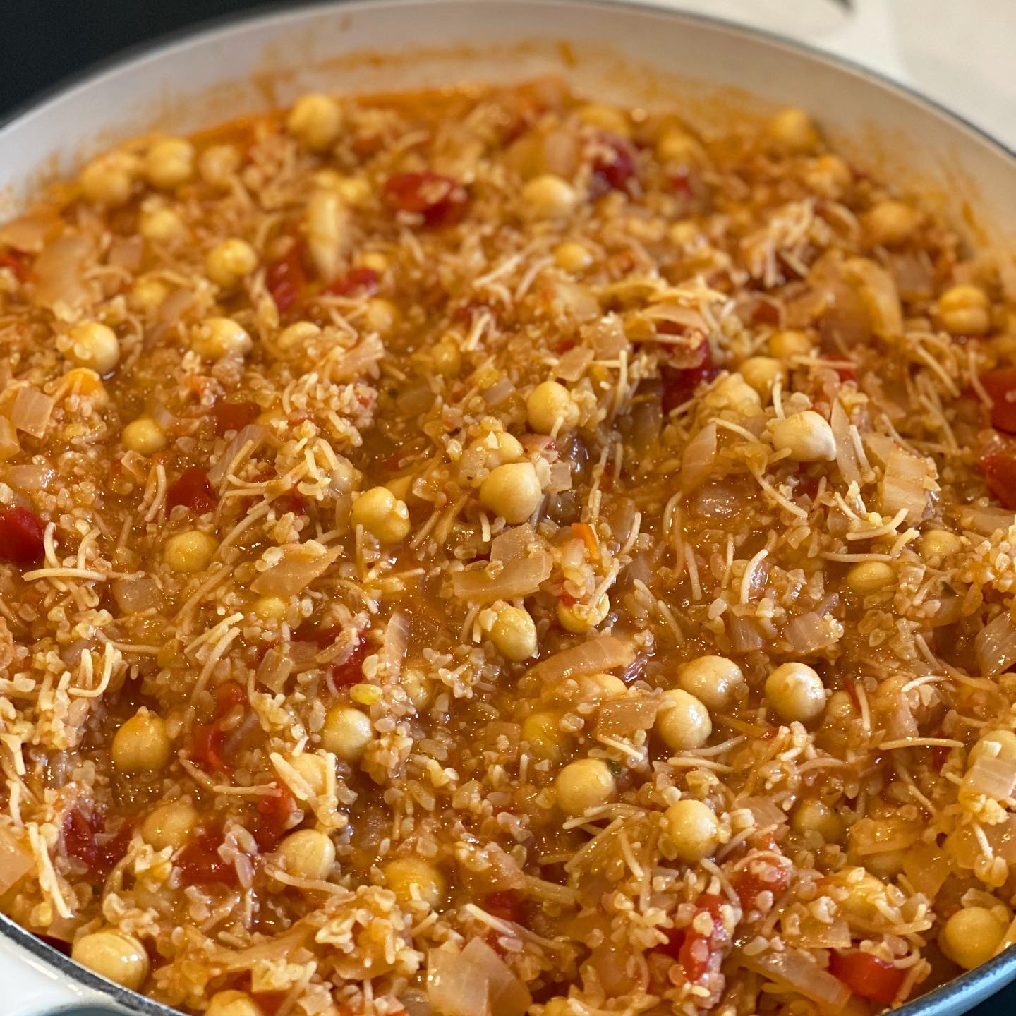 Chickpea Bourgouri Pilaf