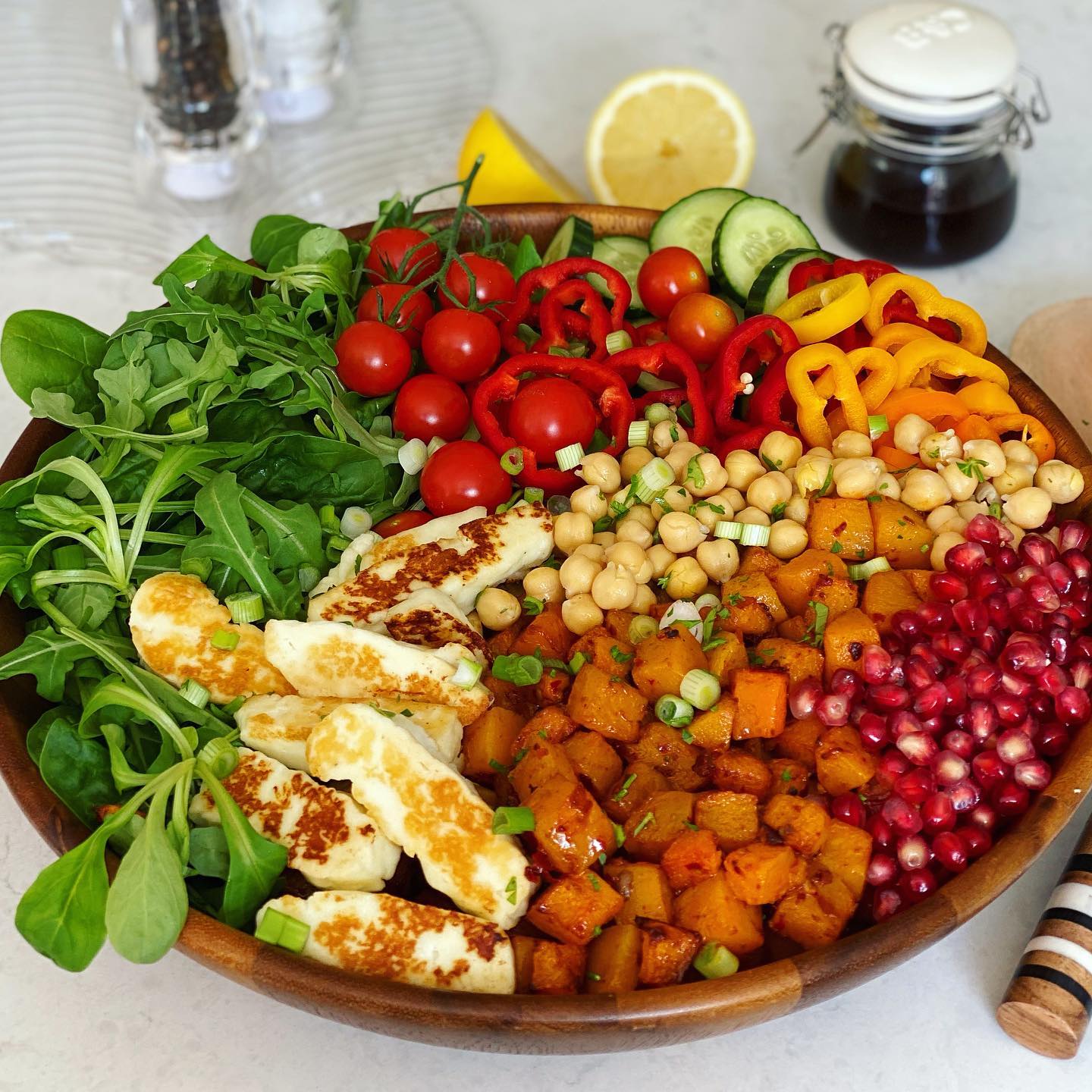 Harissa Butternut Squash Salad