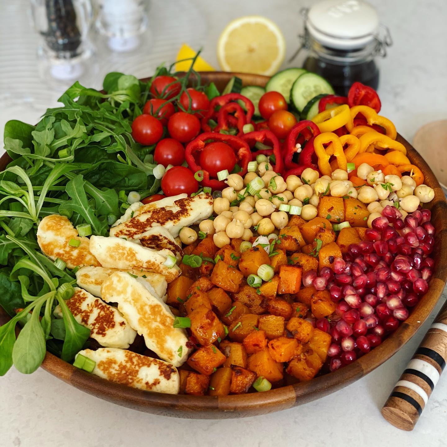 Harissa Butternut Squash Salad