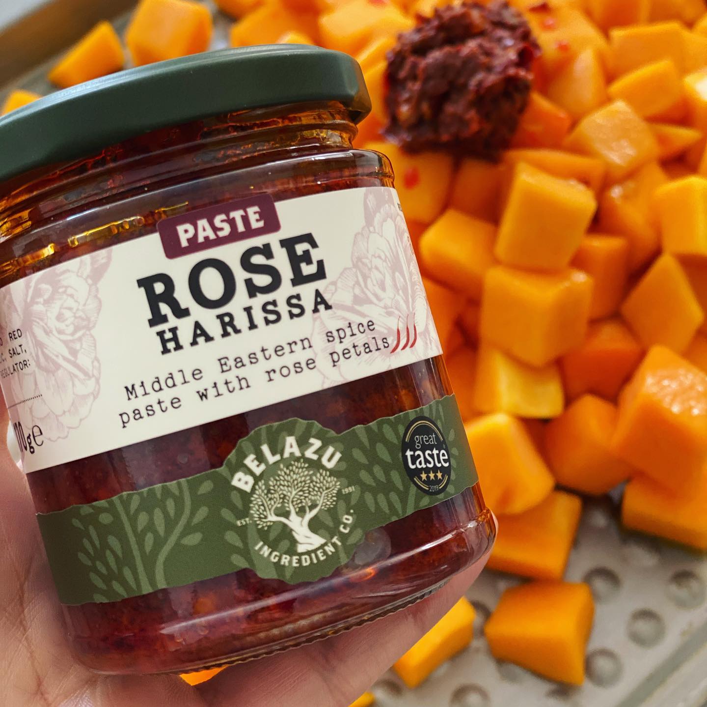 Harissa Butternut Squash Salad