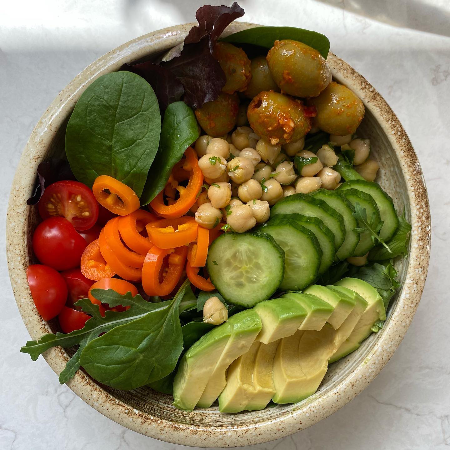 Quick and Easy Vegetable Salad Lunch