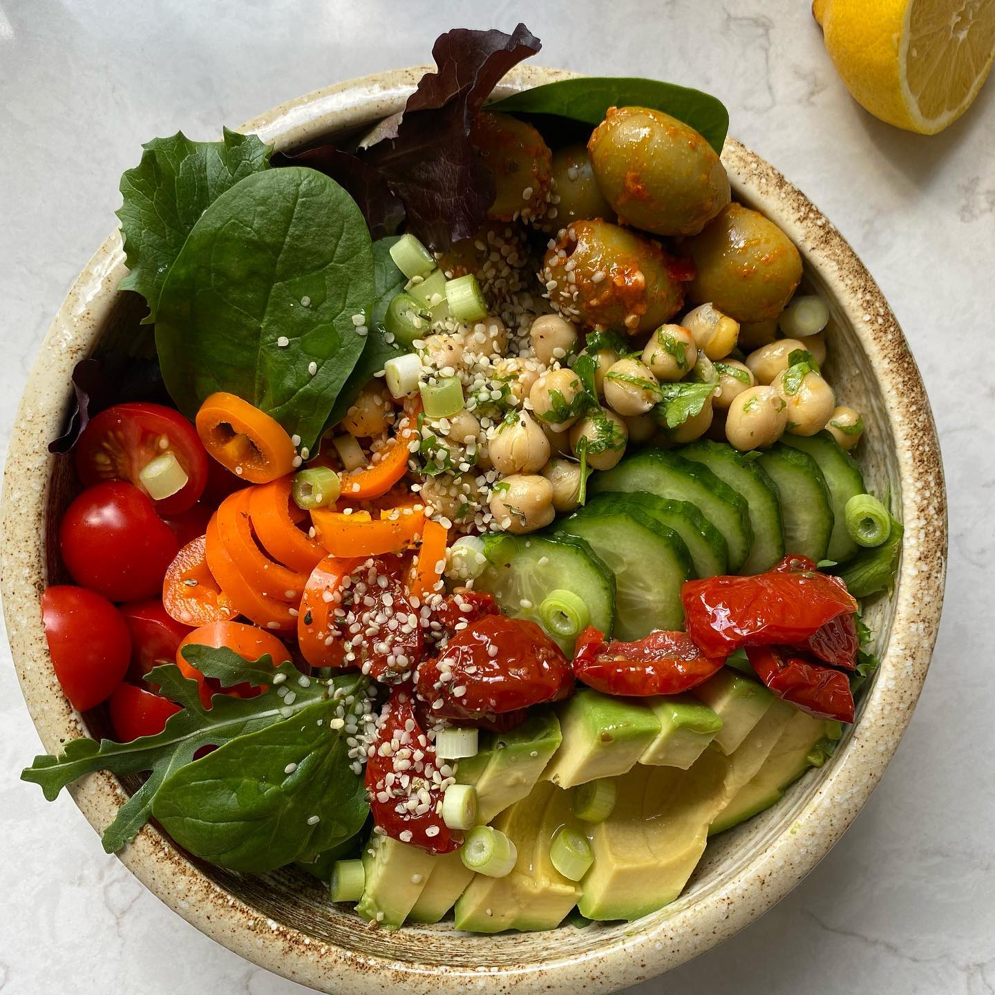 Quick and Easy Vegetable Salad Lunch