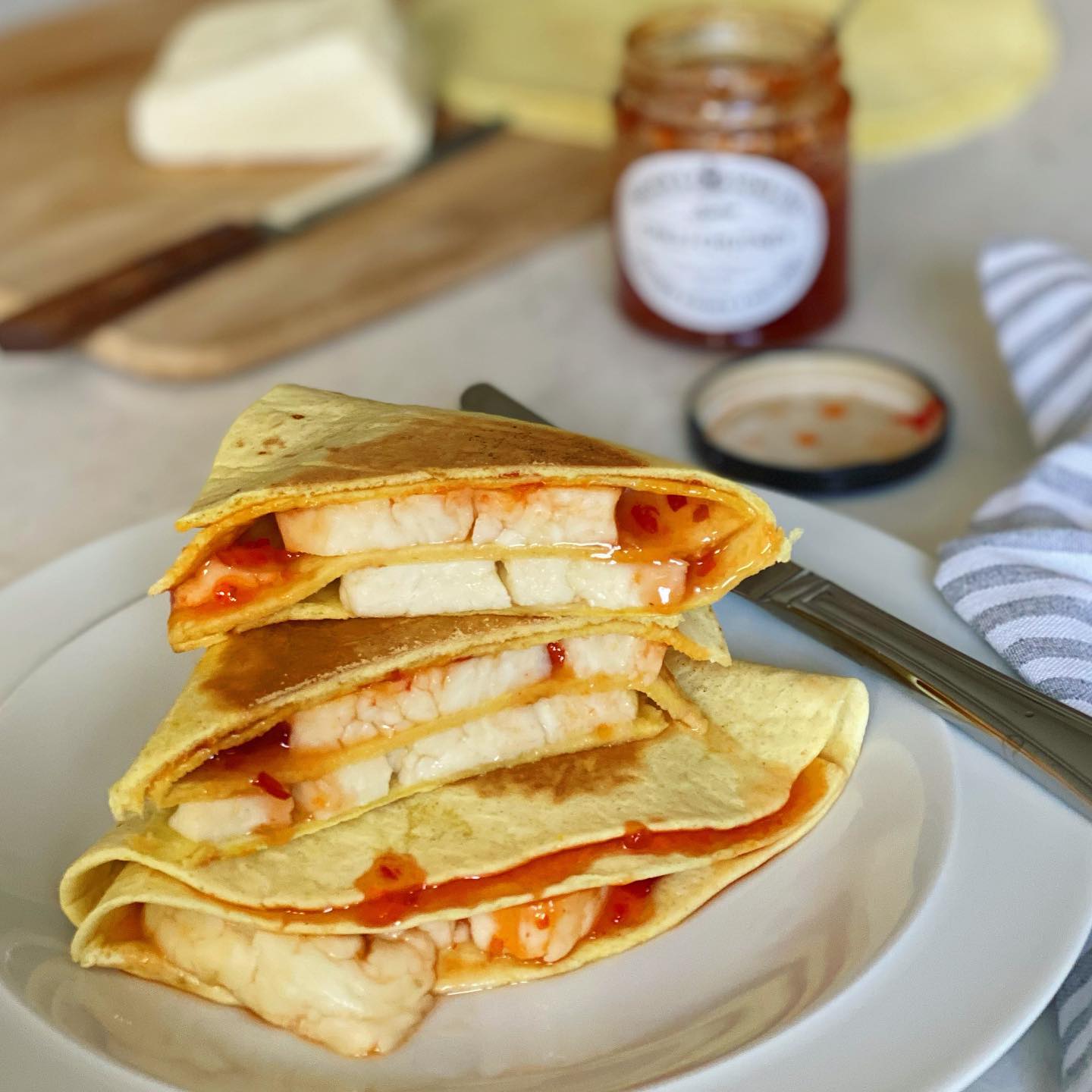 Halloumi Sweet Chilli Toastie