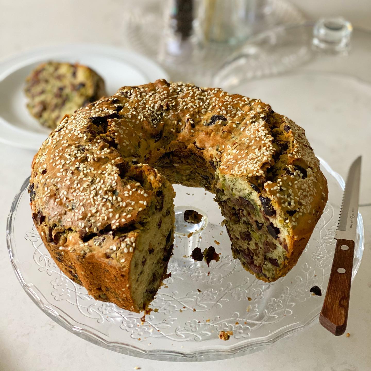 Cypriot Savoury Olive Pie