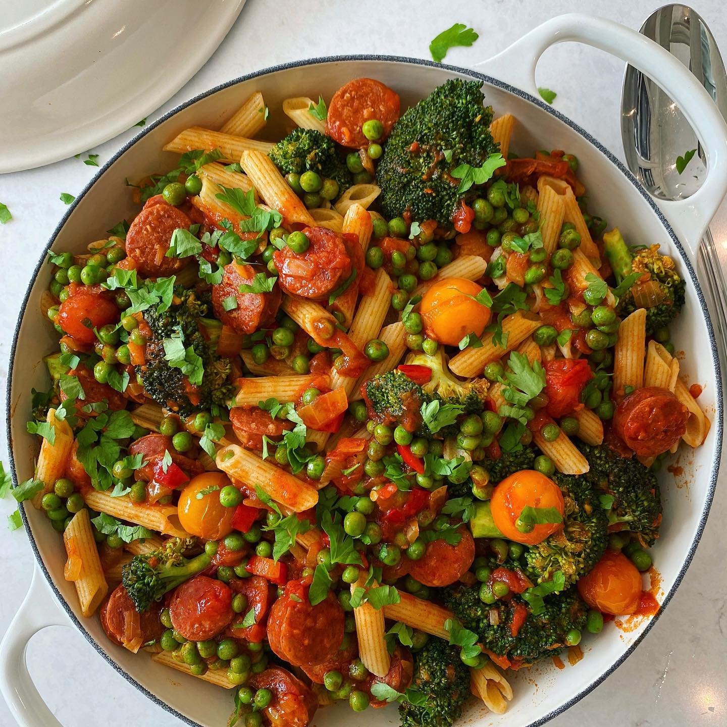 Chorizo and Vegetable Pasta