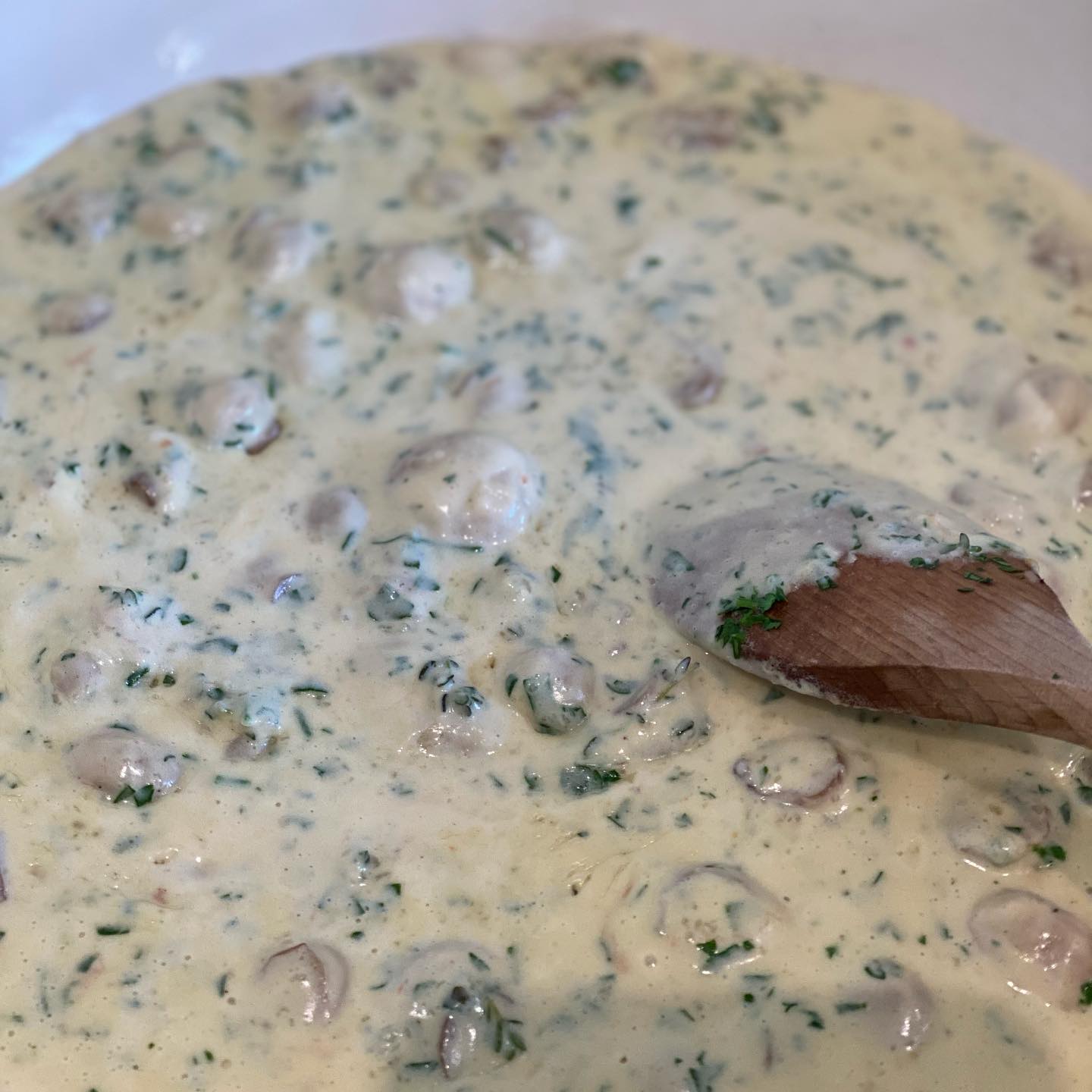 Leftover Roast Chicken Pie with Mushroom Cream Sauce