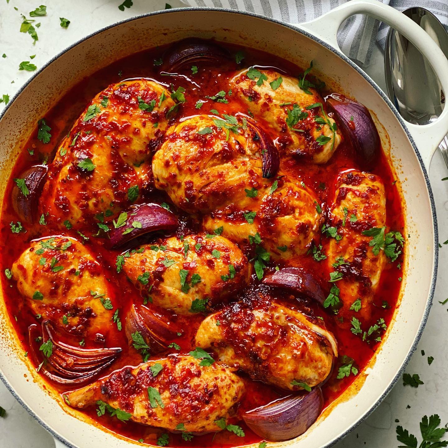Honey Harissa Baked Chicken