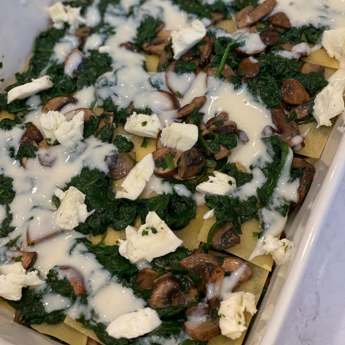 Mushroom & Spinach Lasagne