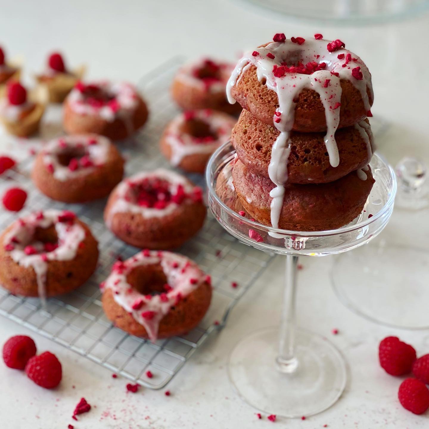 Raspberry Lemon Doughnuts with Beetroot