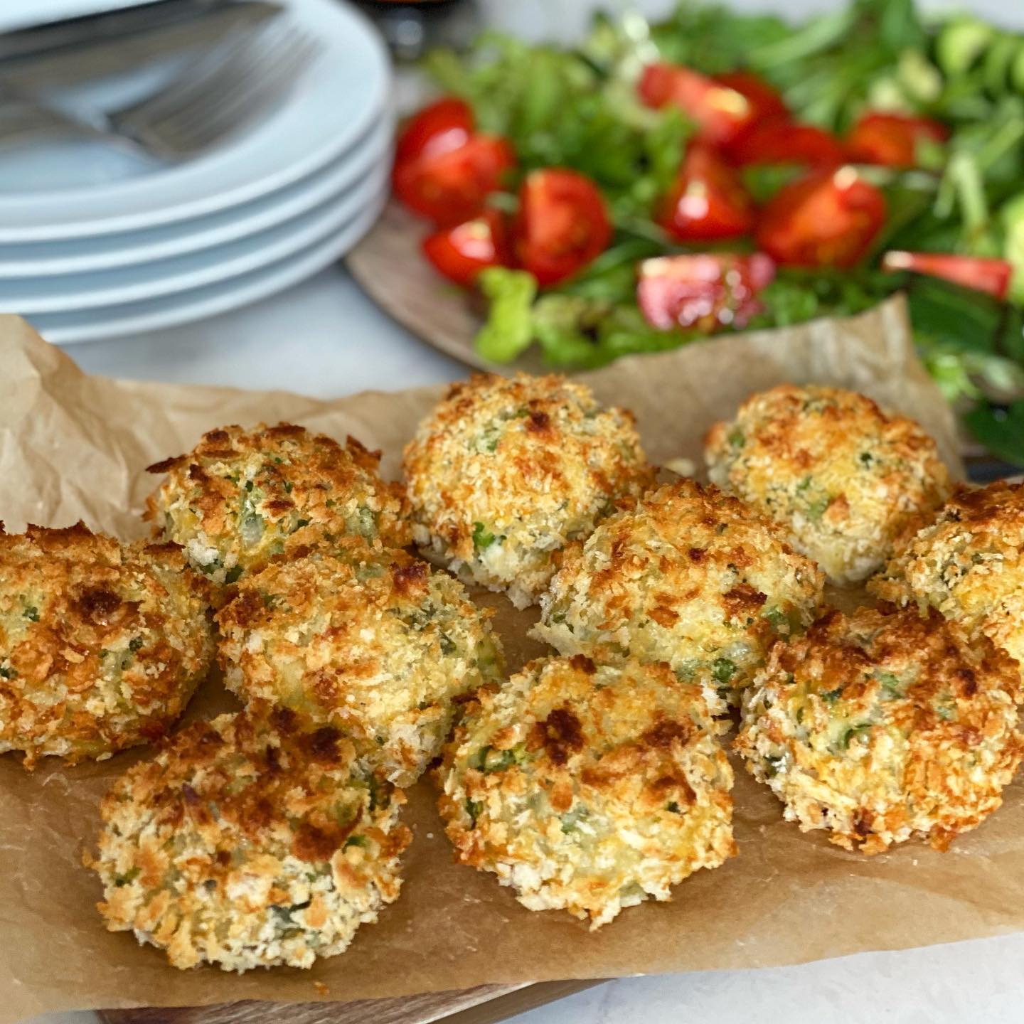 Baked Mozzarella Stuffed Arancini