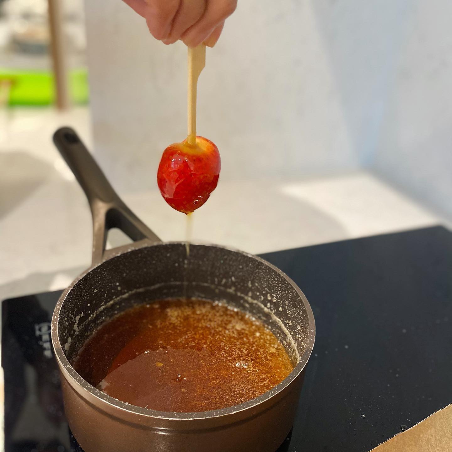 Homemade Tanghulu Fruit Candy Sticks