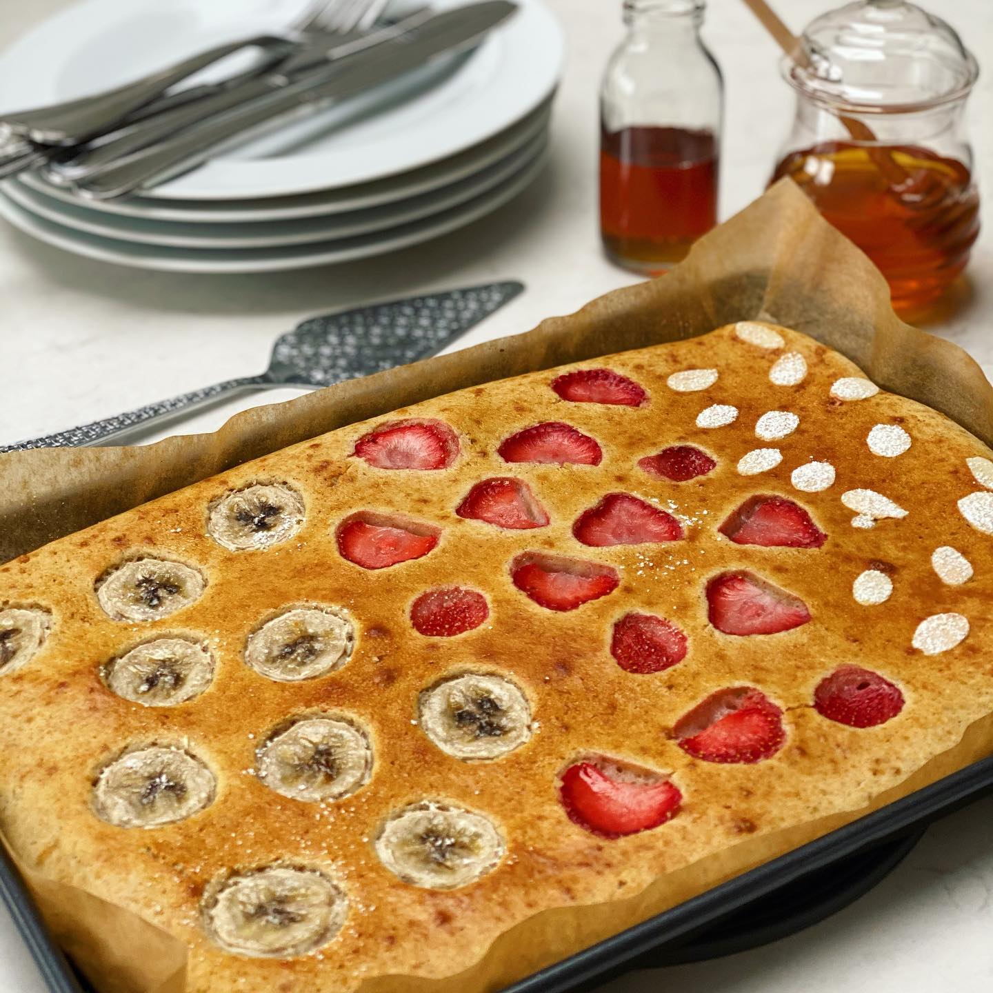 Sheet Pan Pancakes for Breakfast