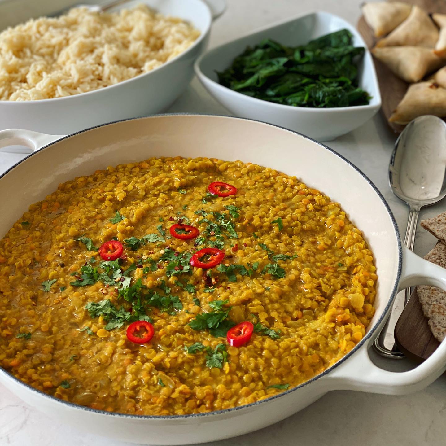 Coconut and Red Lentil Dal