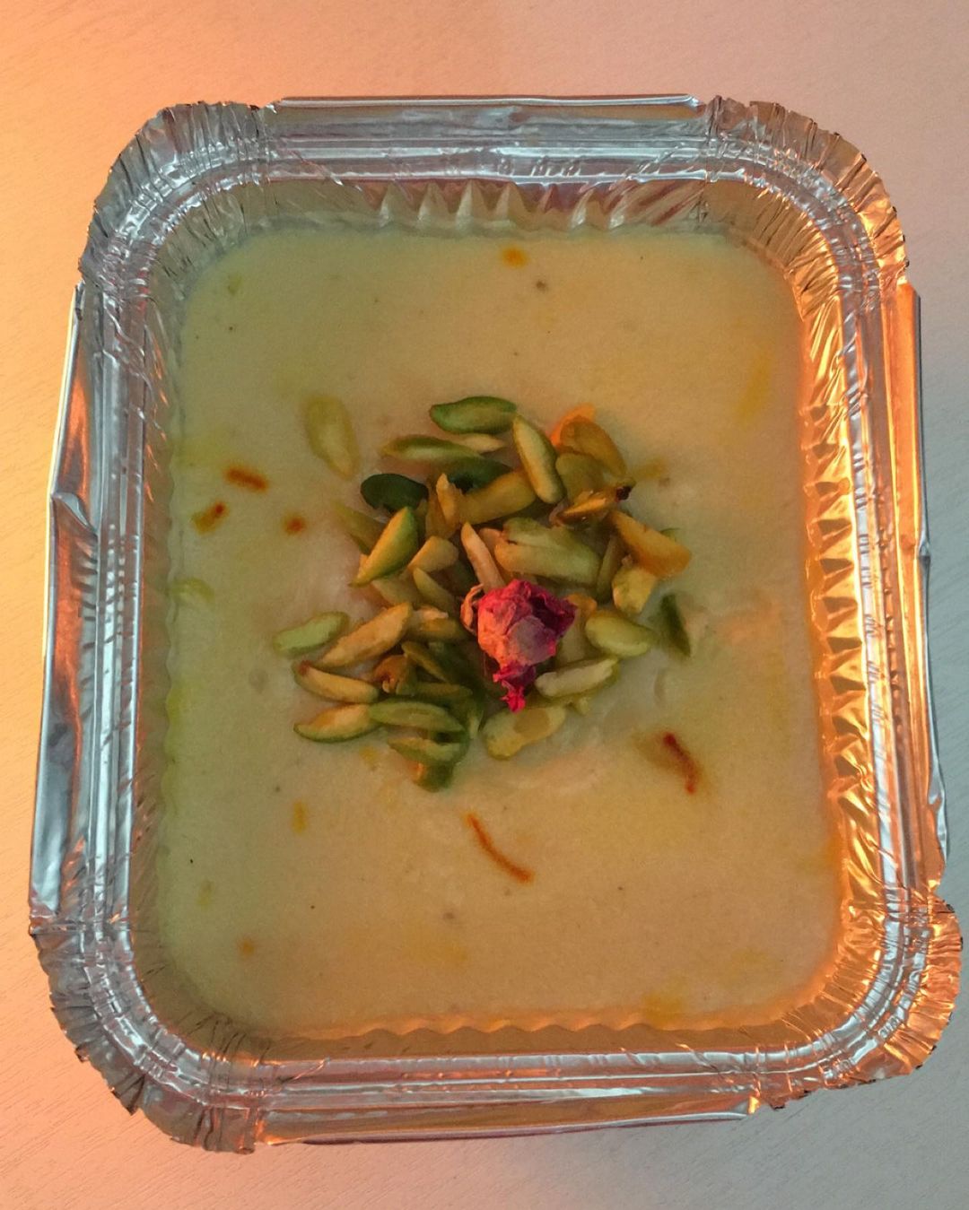 Rice Pudding with Cardamom and Saffron