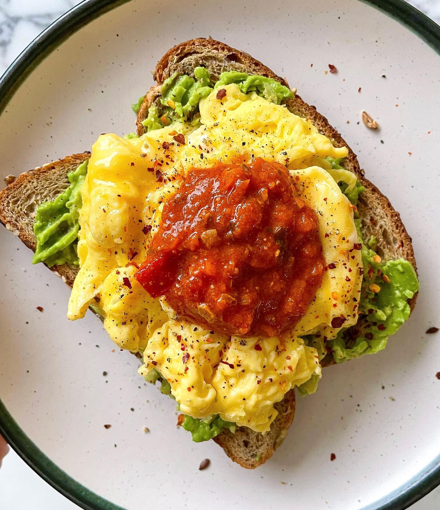 Loaded Avocado and Egg Toast