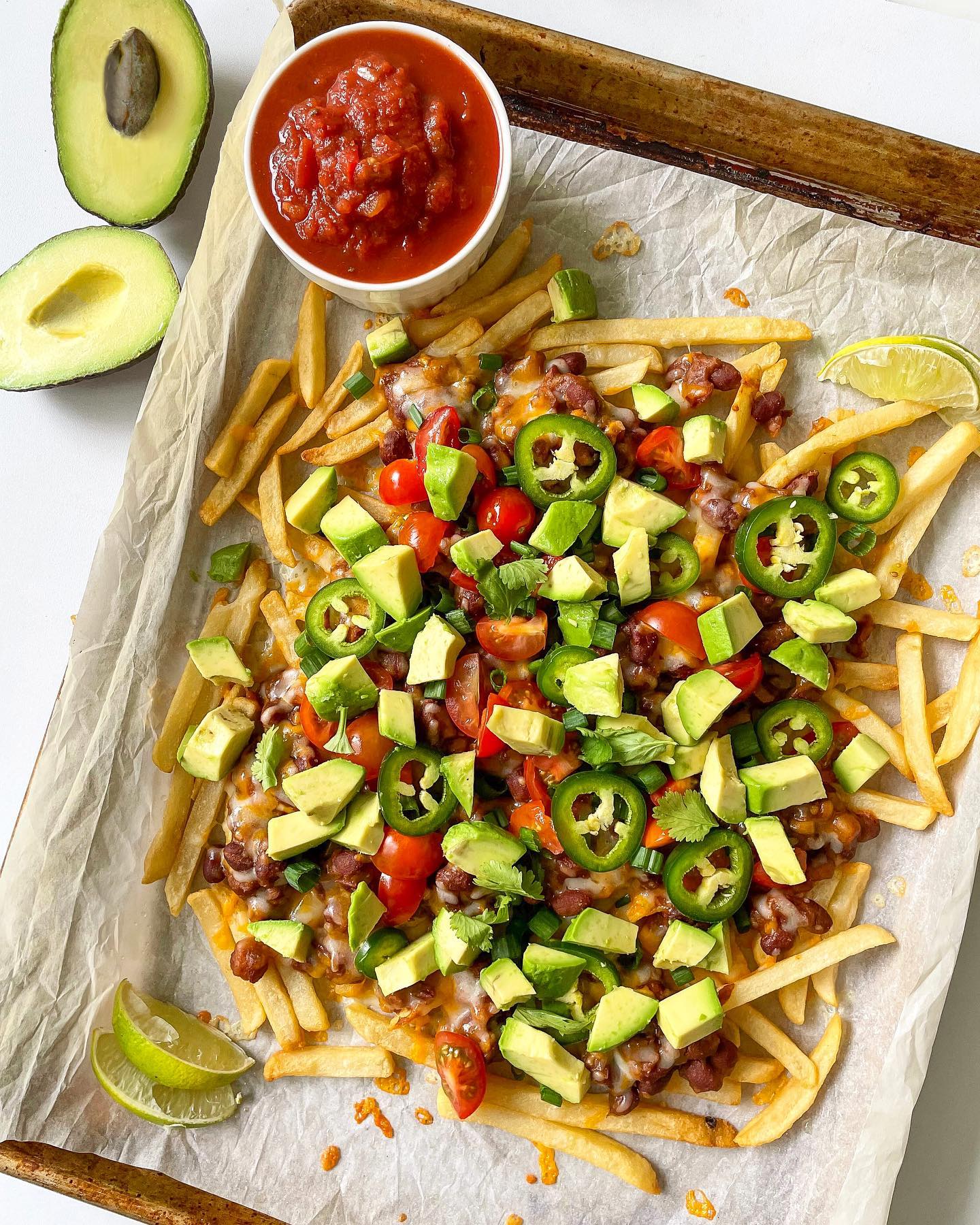 Loaded Veggie Chili Fries