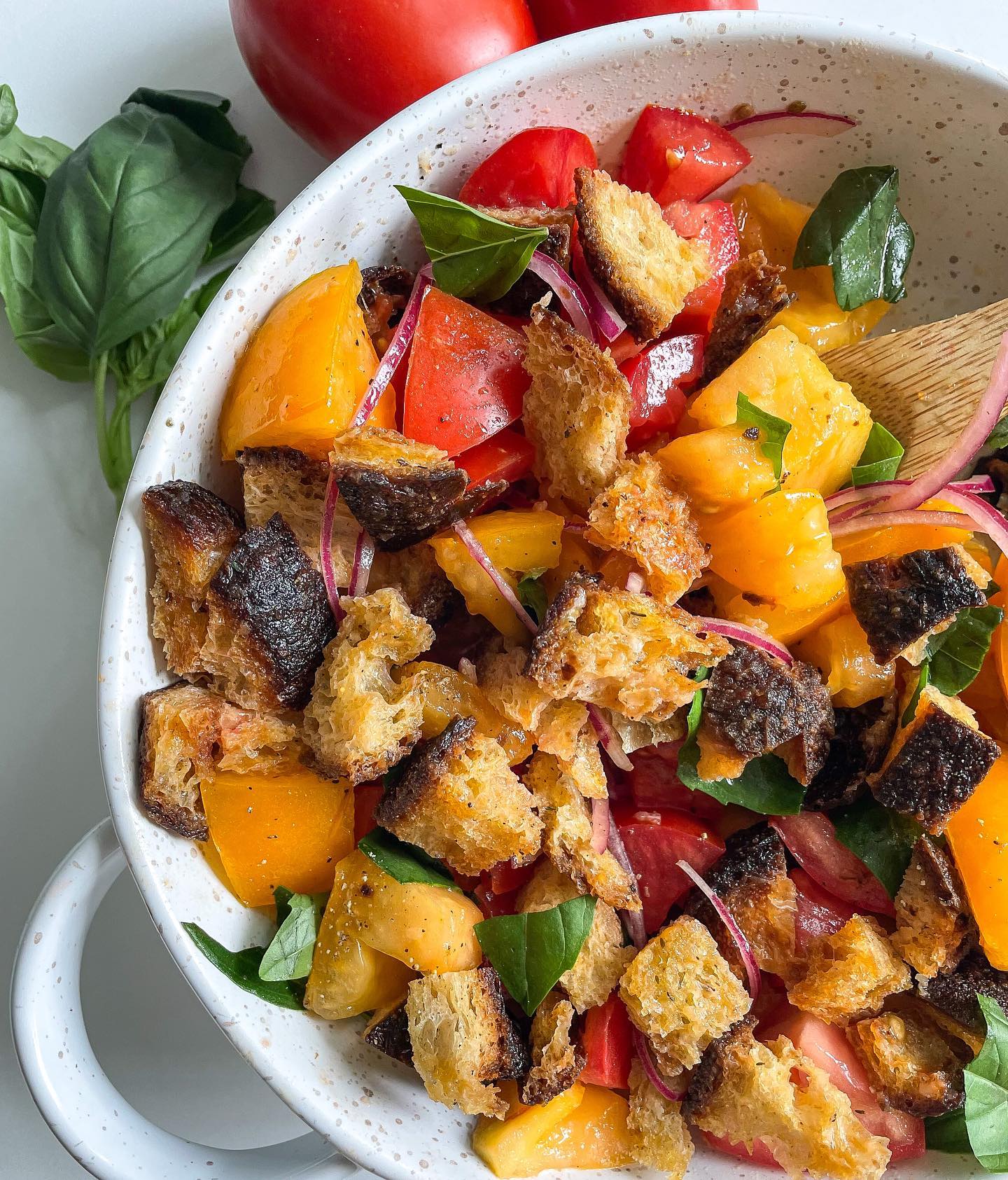 Classic Panzanella Tomato Bread Salad
