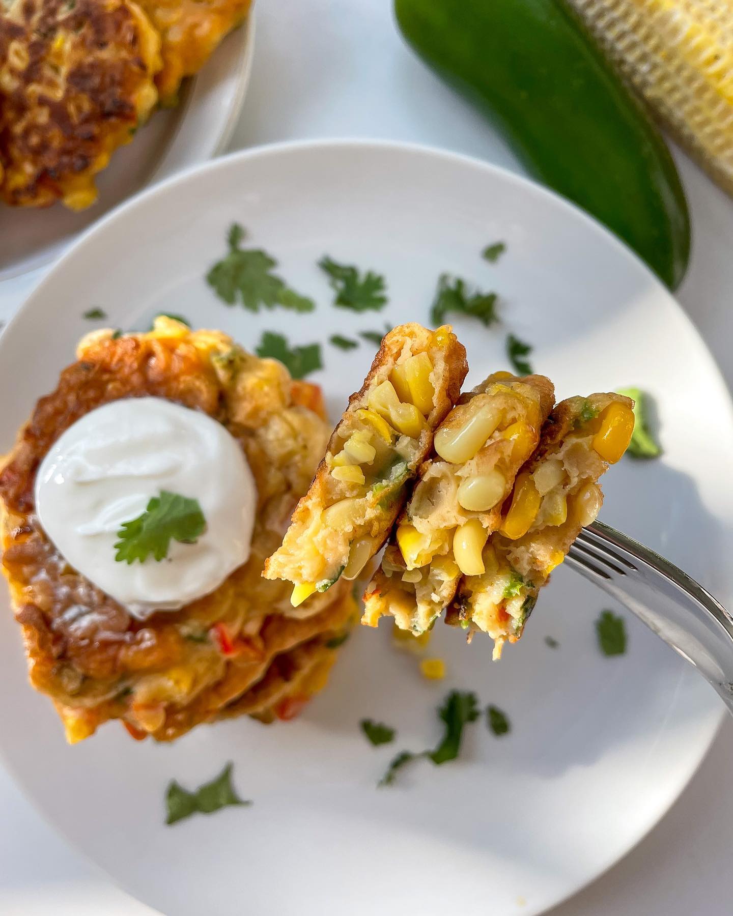 Spicy Corn Fritters