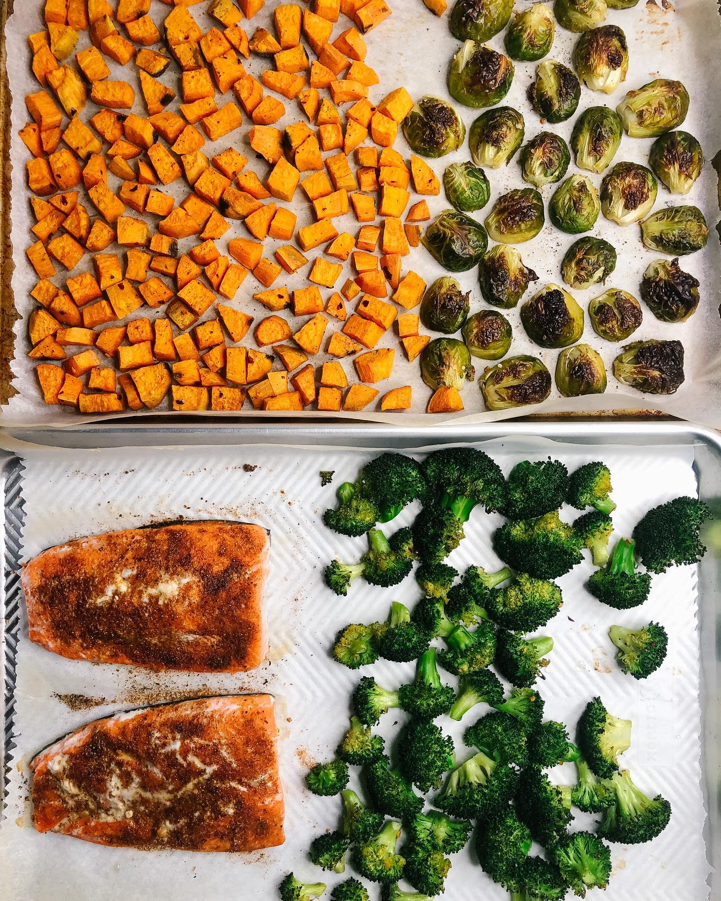 Easy Salmon & Veggie Sheet Pan Delight