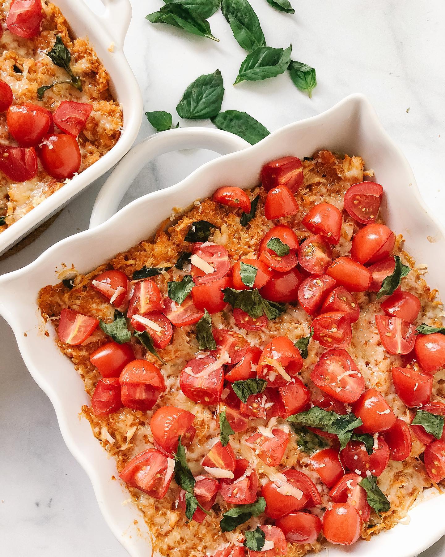 Chicken Caprese Quinoa Bake