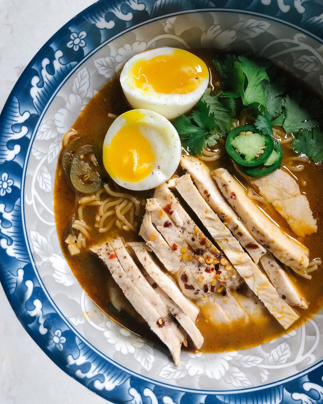 Lazy Chicken Ramen Bowl