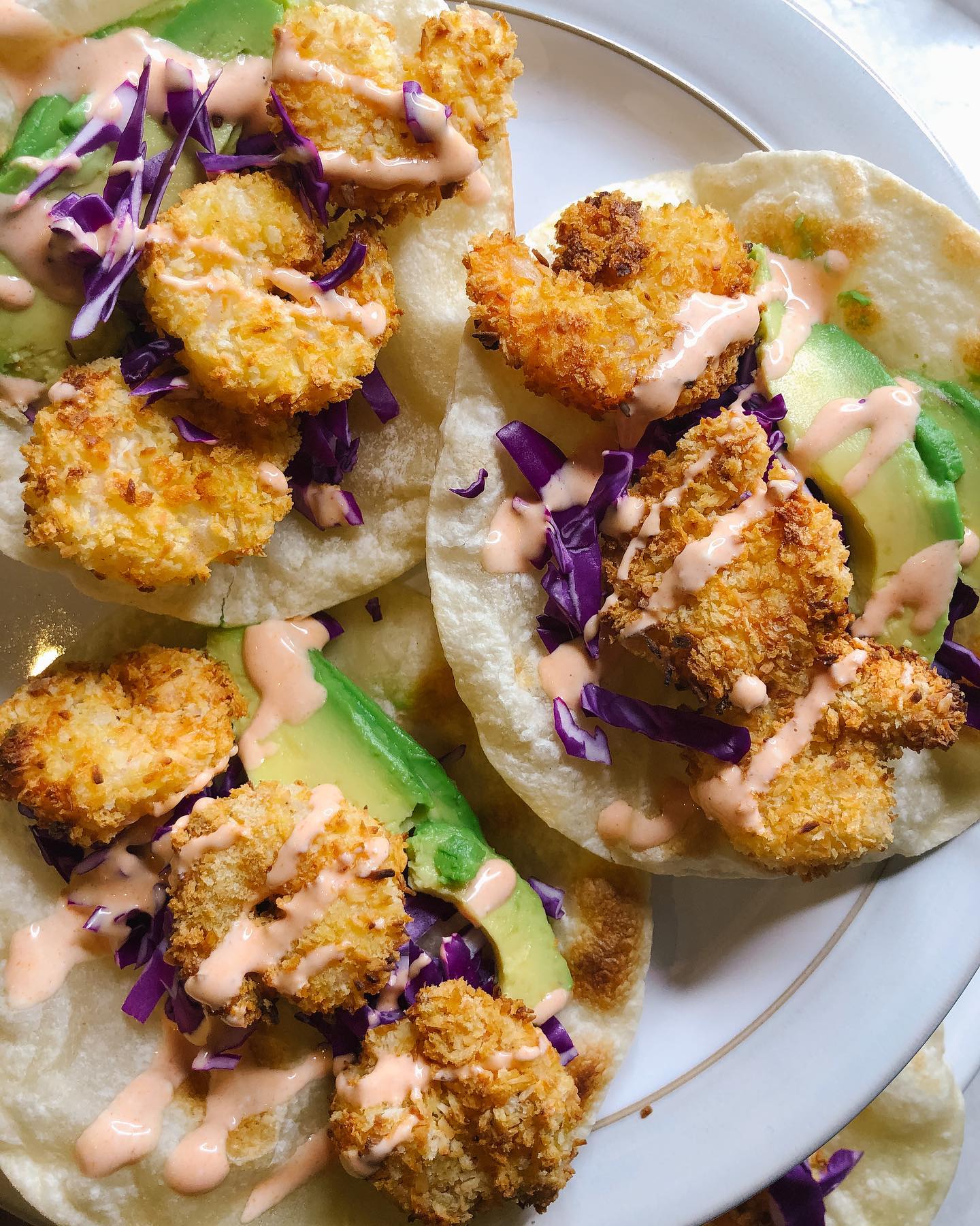 Crispy Coconut Shrimp Tacos